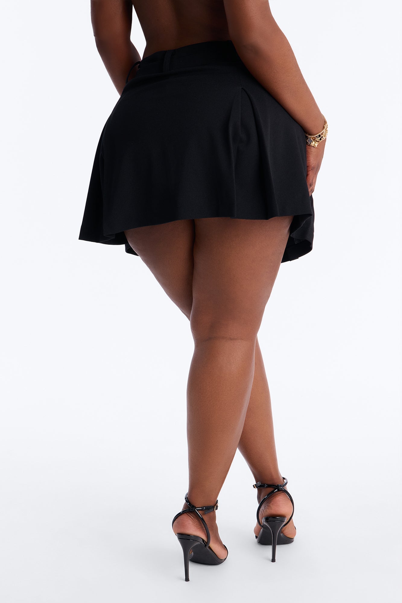 The Way You Want It Pleated Skort - Black