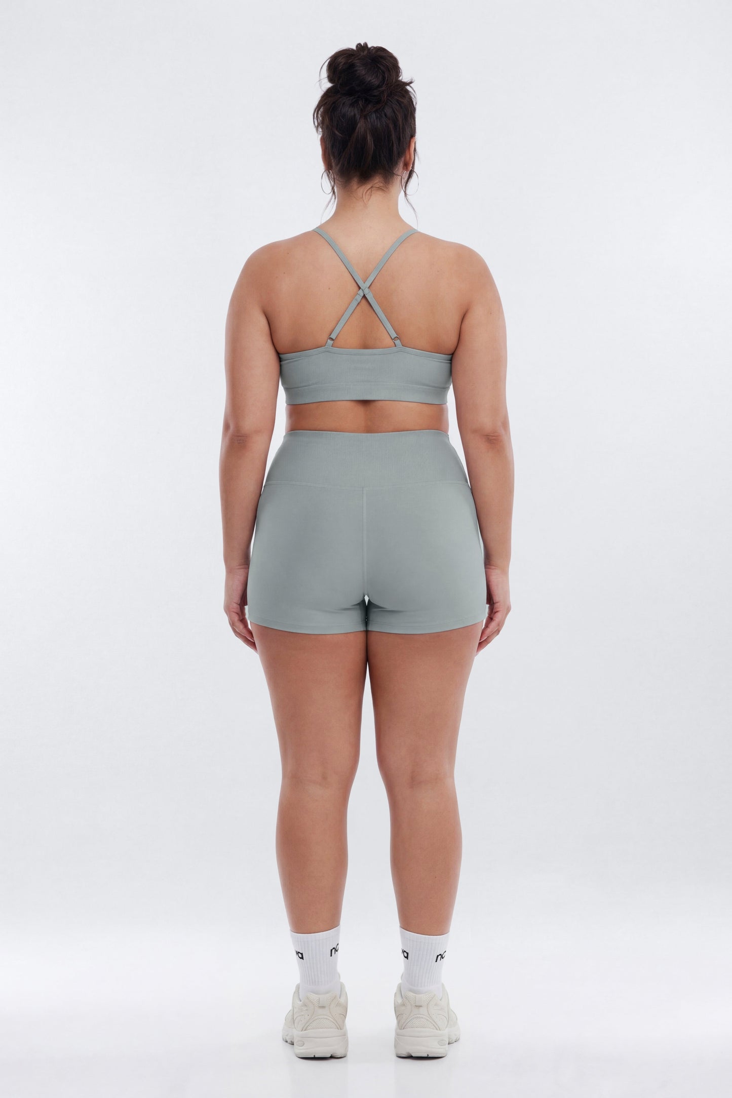 AirSculpt™ 3″ Mid Rise Biker Short - Steel
