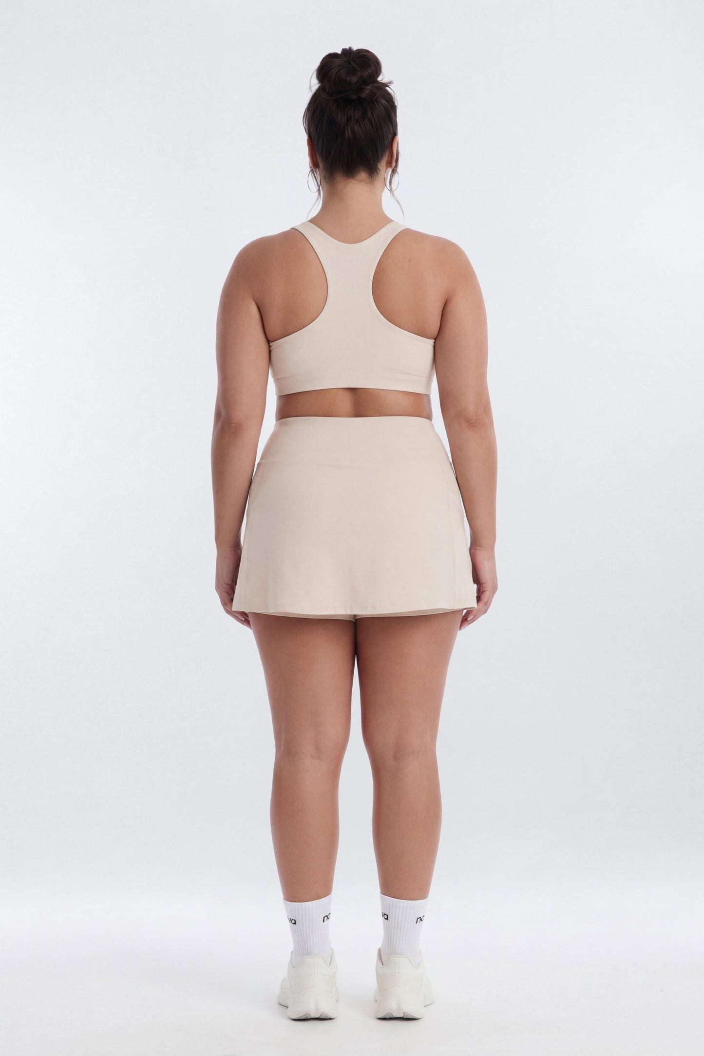 AirSculpt™ Mid Rise Mini Skort - Oat Milk