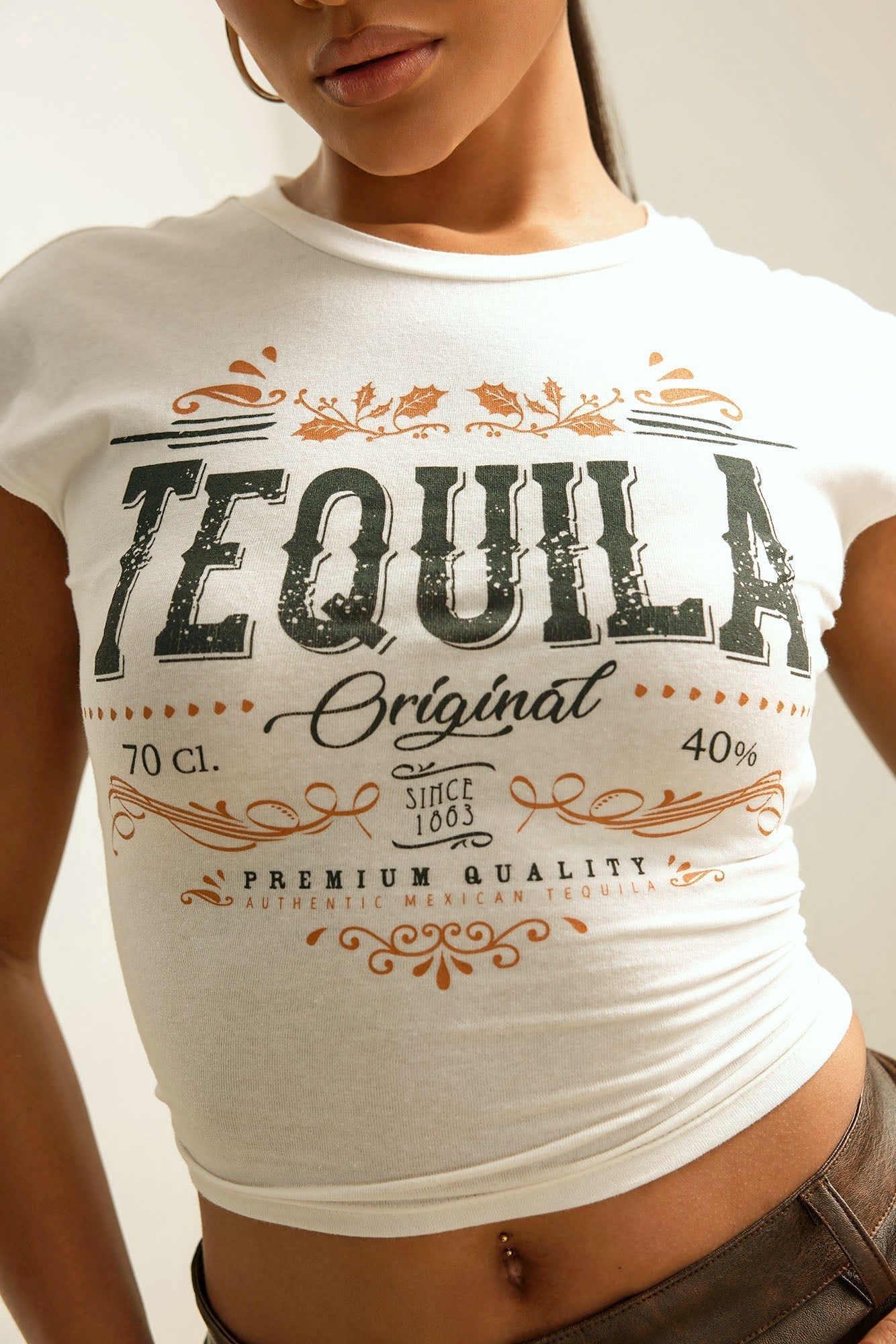 Tequila Taste Better With You Backless Tee - Ivory