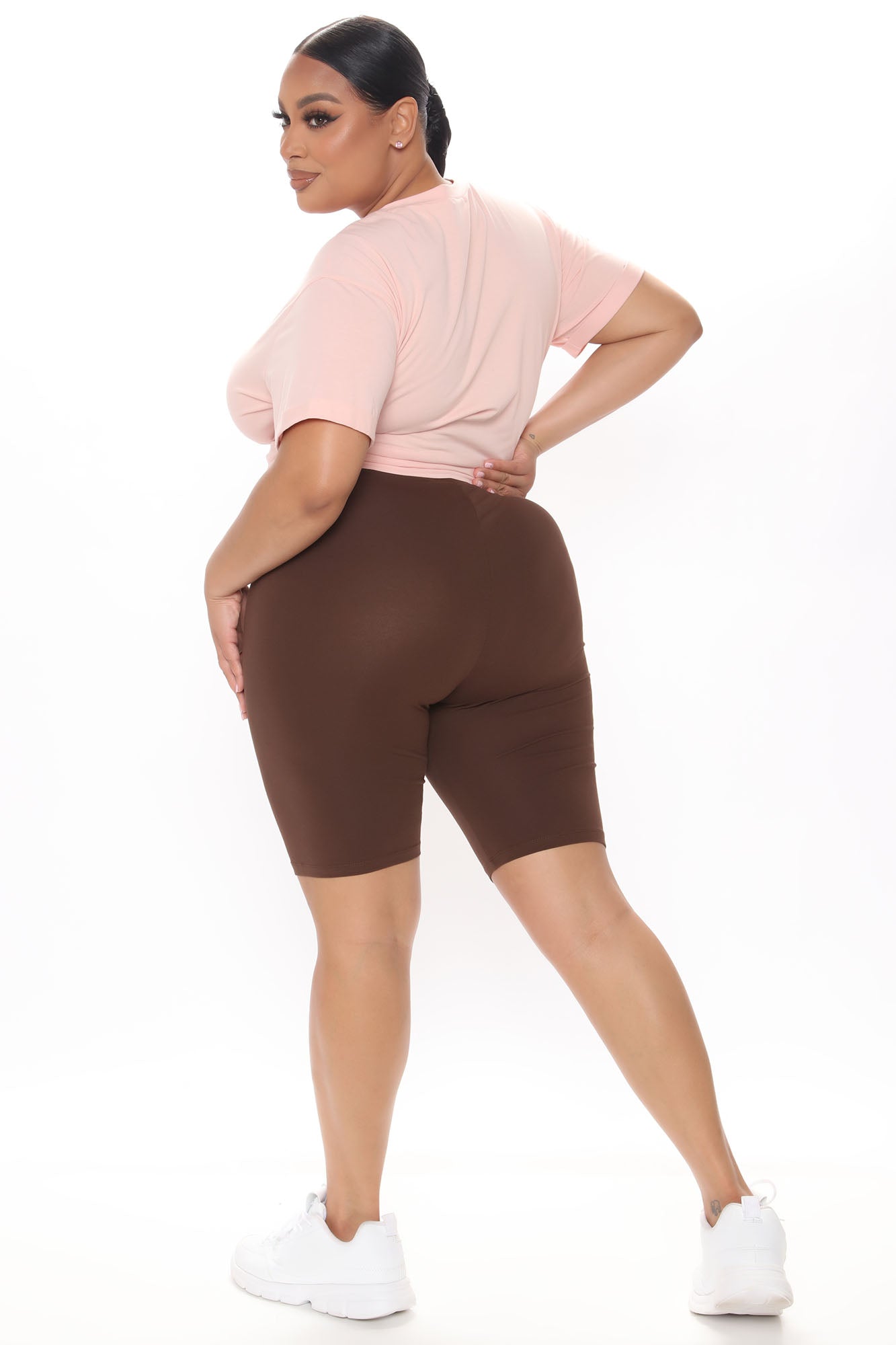 Natalee Biker Shorts - Chocolate