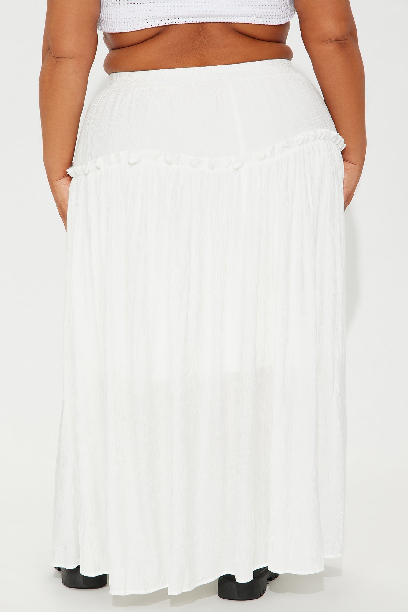 Lily Maxi Skirt - White