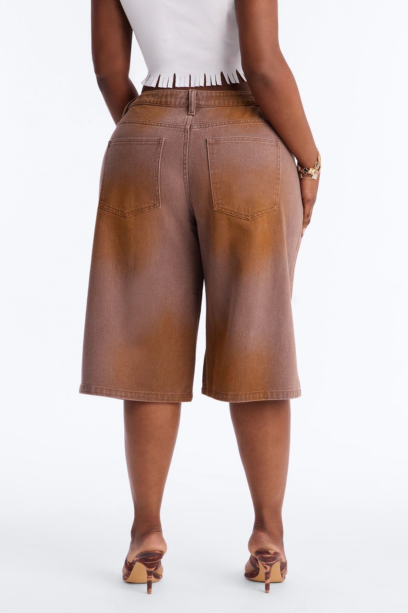 Can't Be Saved Washed Twill Bermuda Short - Brown