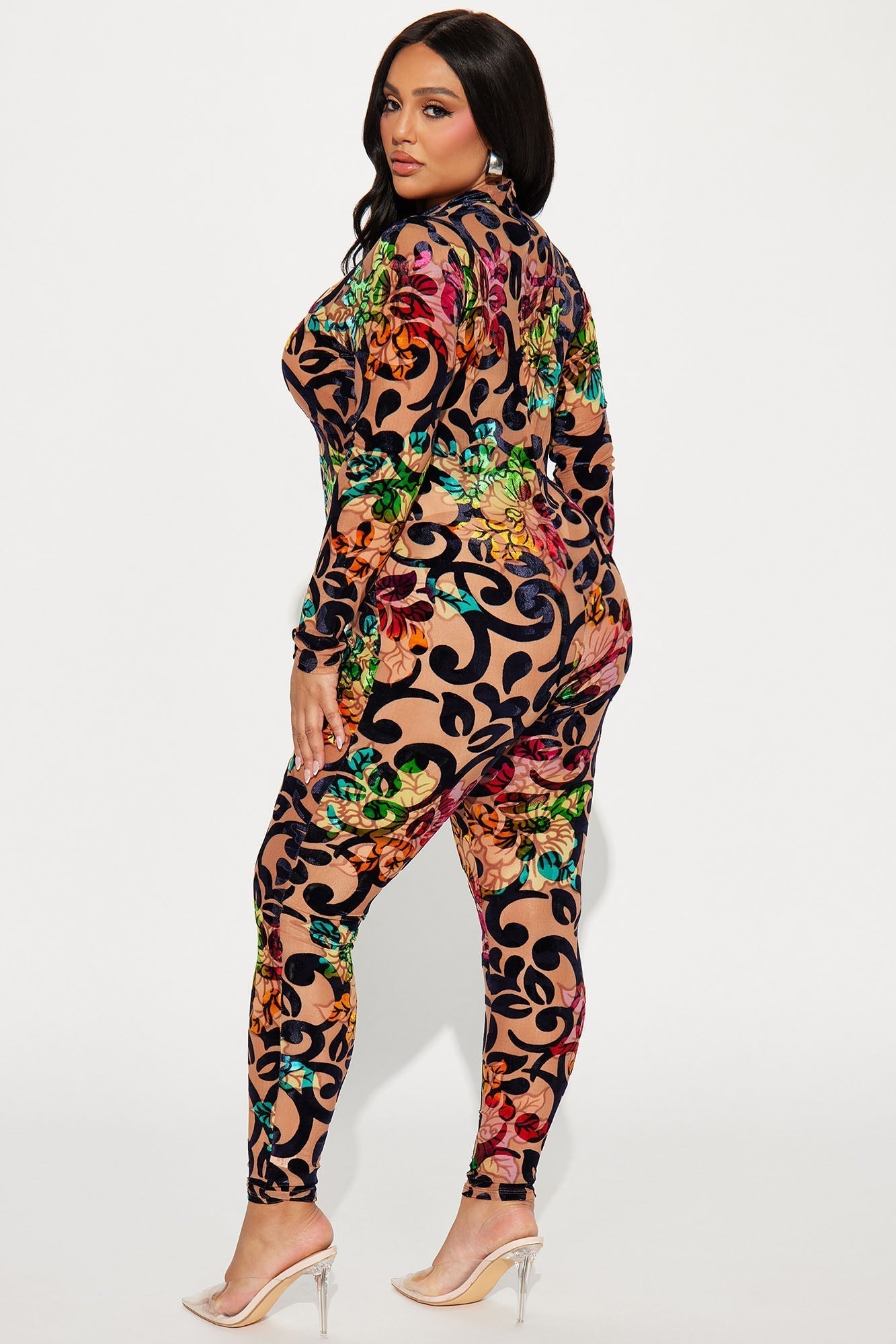 Georgia Mesh Jumpsuit - Multi Color