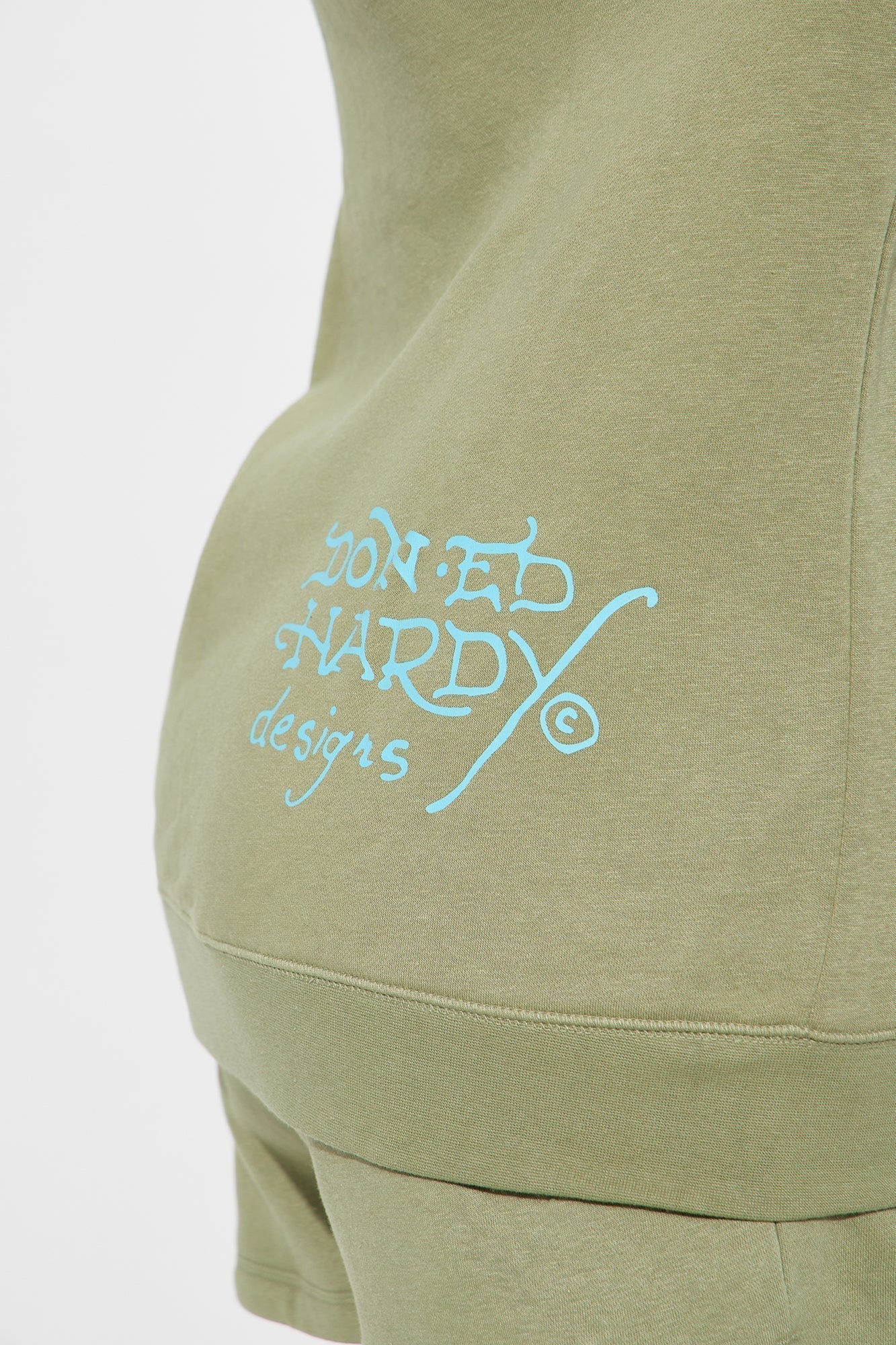 Ed Hardy Butterfly Zip Up Hoodie - Sage