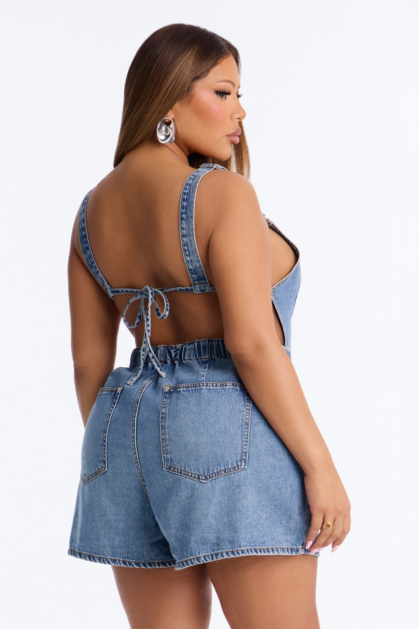 Brooklyn Denim Shortalls - Medium Wash