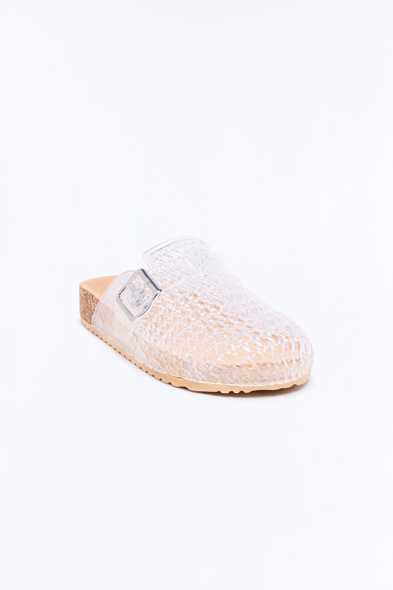 Anny Buckle Jelly Slides - Clear