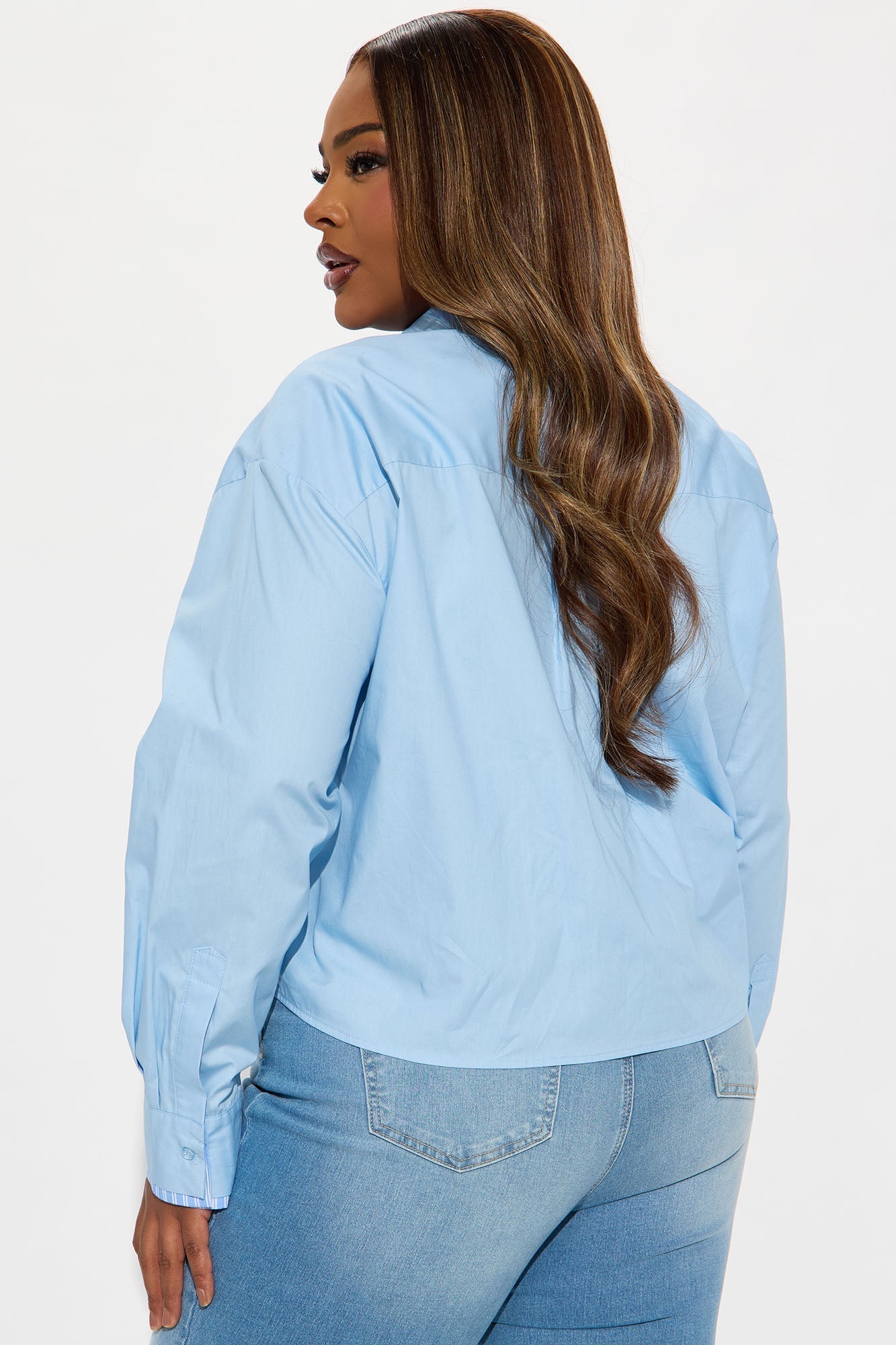 Textbook Edition Poplin 2 Piece Shirt And Tie - Blue