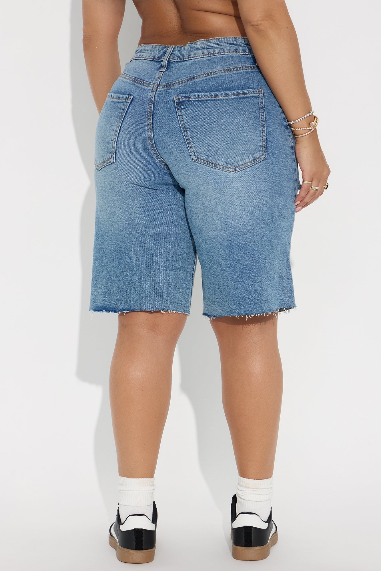 Boardwalker Bermuda Denim Shorts - Medium Wash
