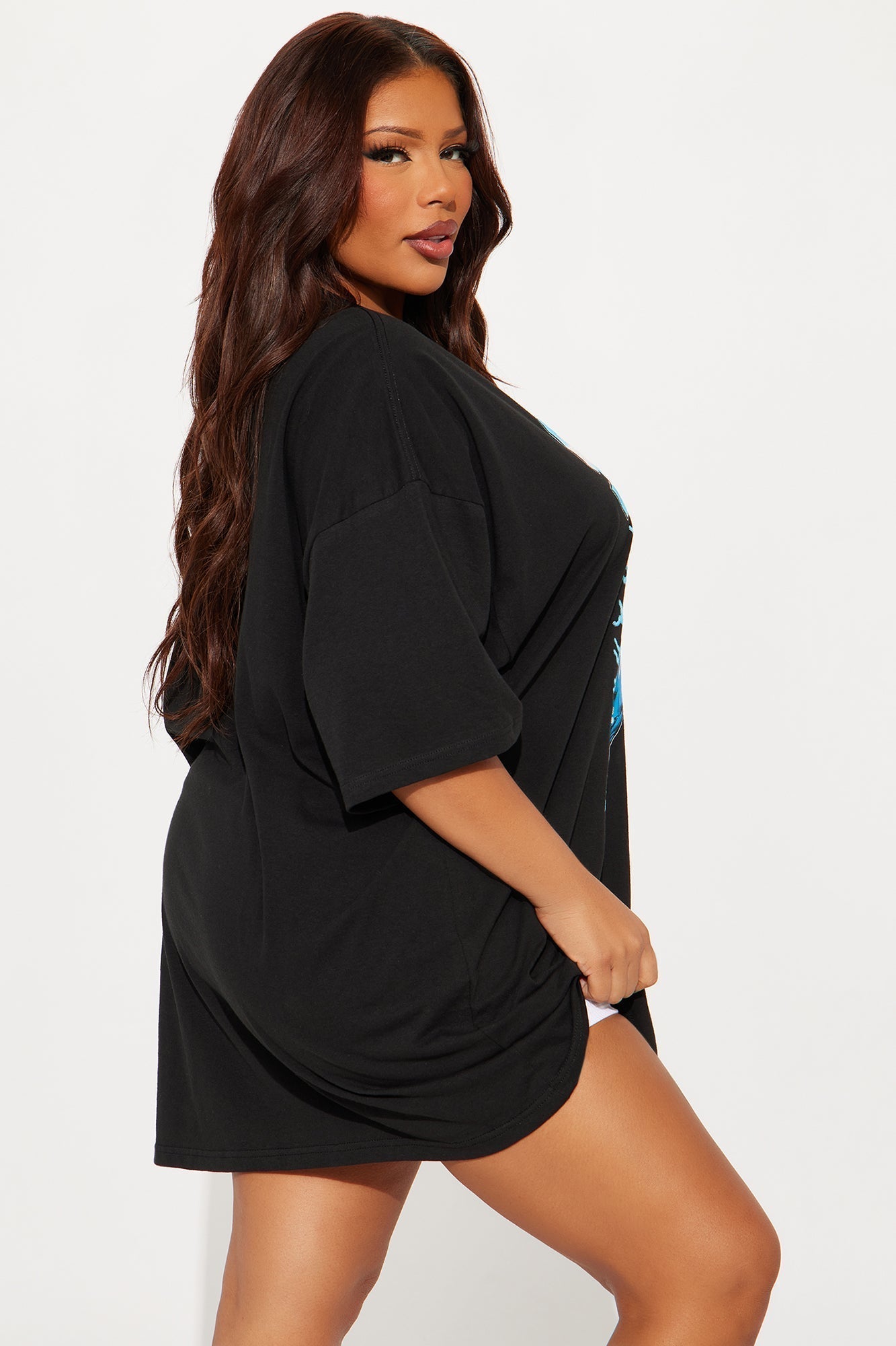 Superman Oversized Tee - Black