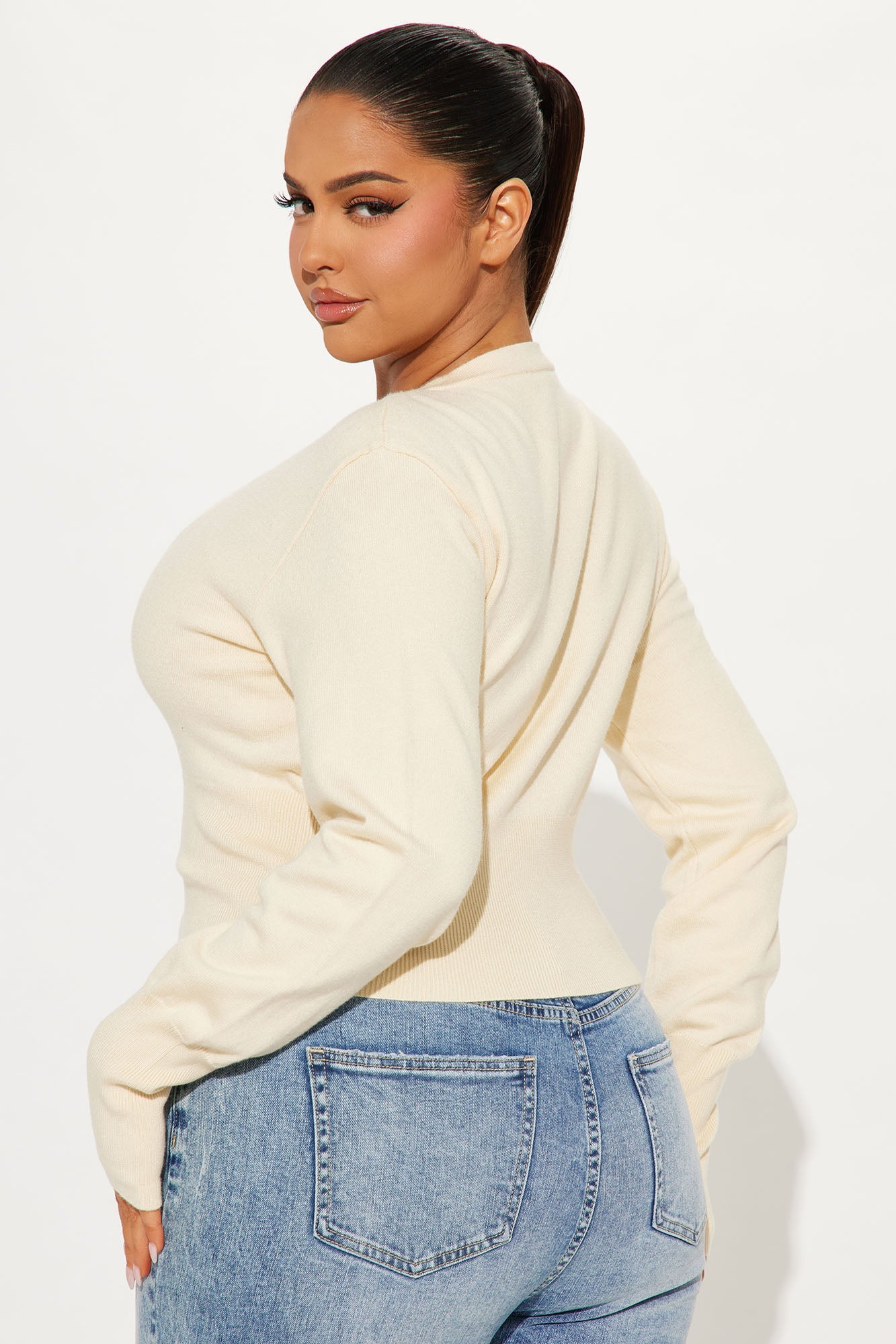 Retail Therapy Cropped Cardigan - Cream