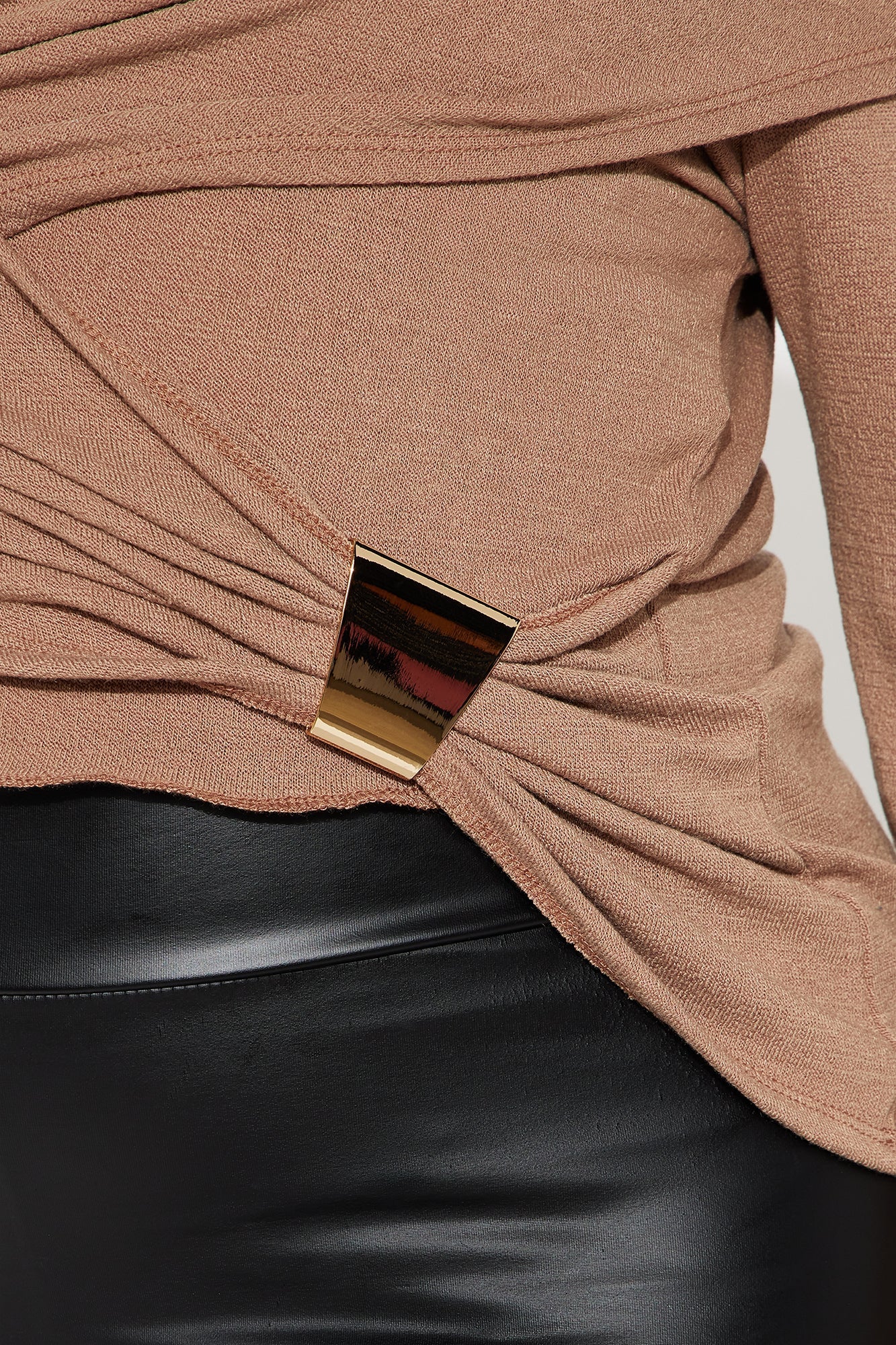 Lovers Takeover Long Sleeve Top - Mocha