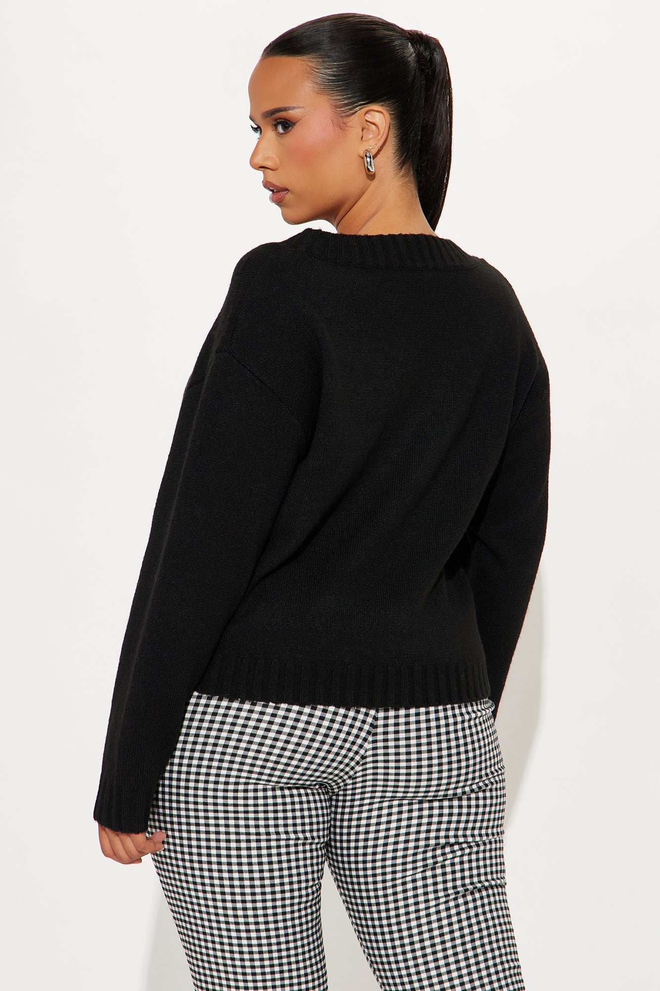 Cherry Girl Sweater - Black/combo