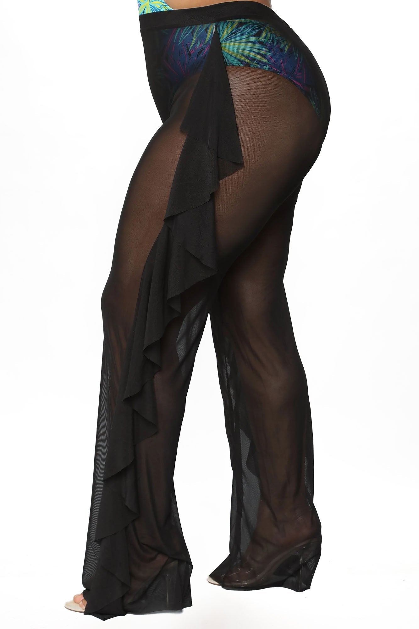Sunshine See Through Cover Up Pant - Black