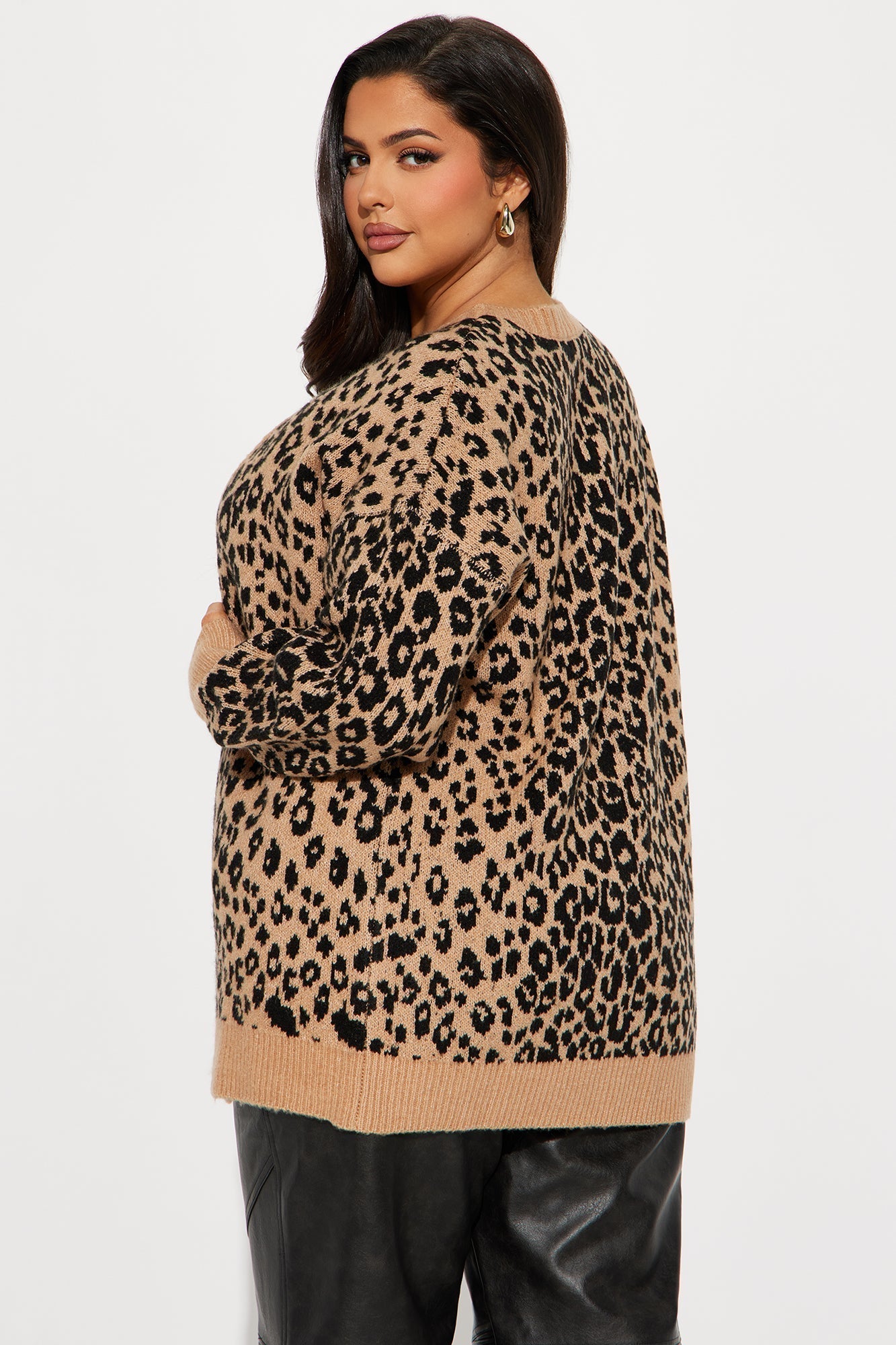 On The Wild Side Leopard Cardigan - Brown/combo