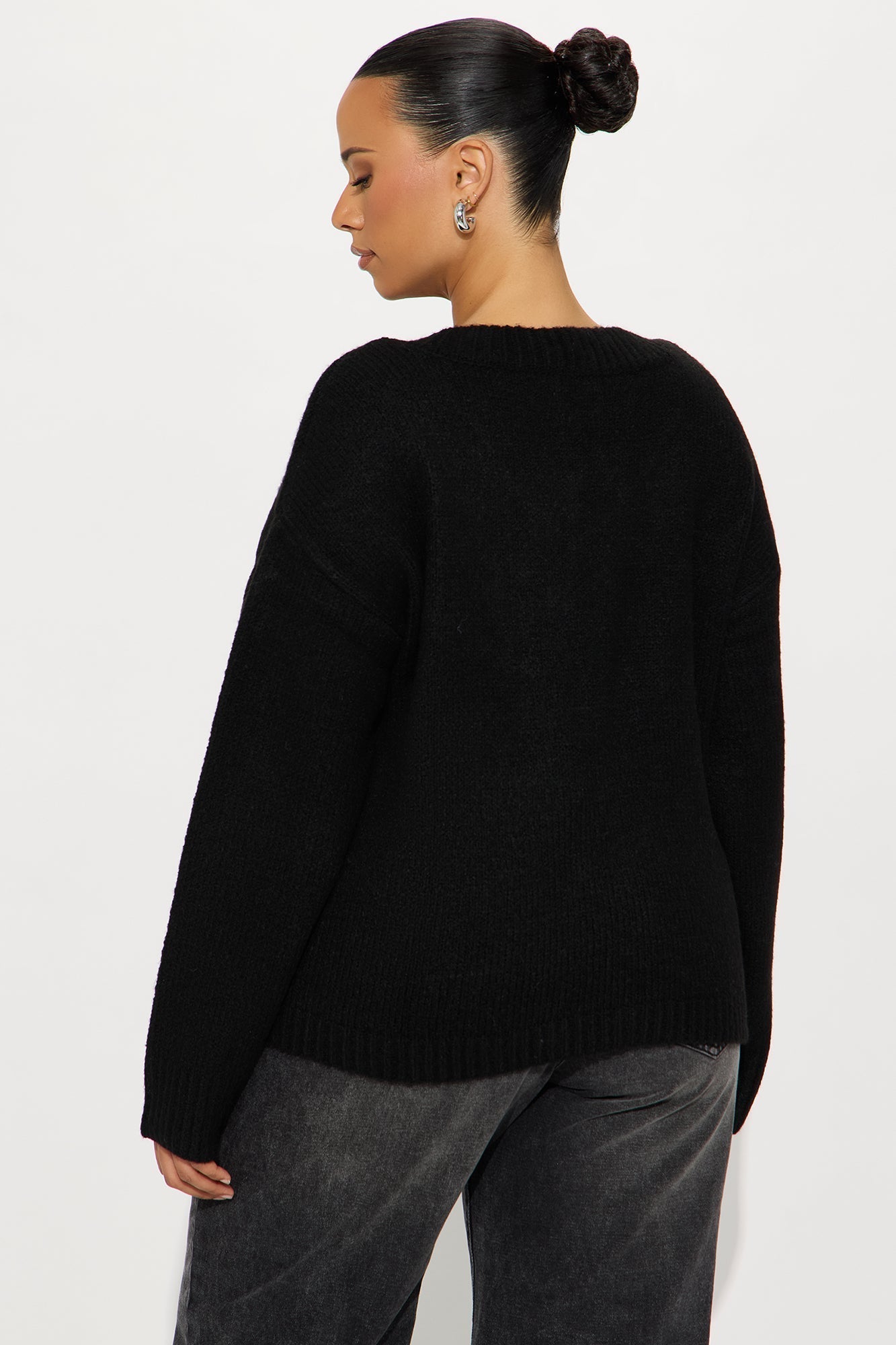 Ready For Fall Sweater - Black