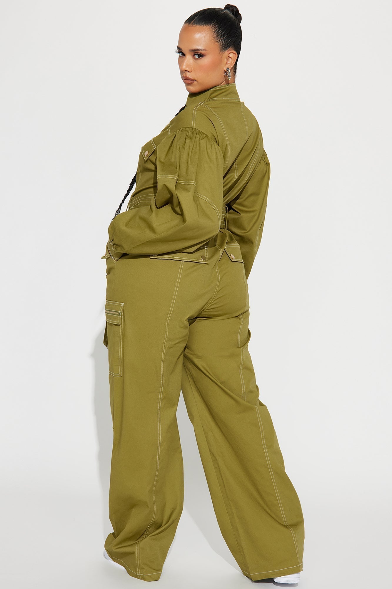 Prove You Wrong Jumpsuit - Olive