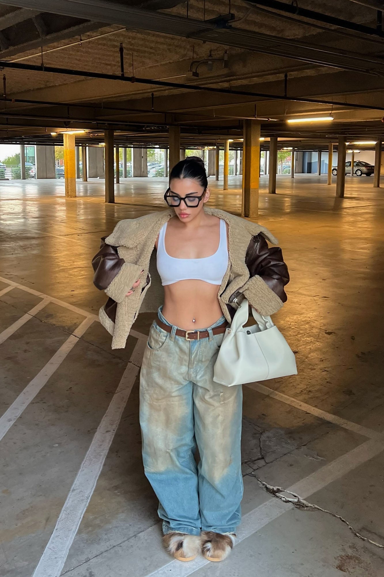 Gianna Ultra Crop Top - White