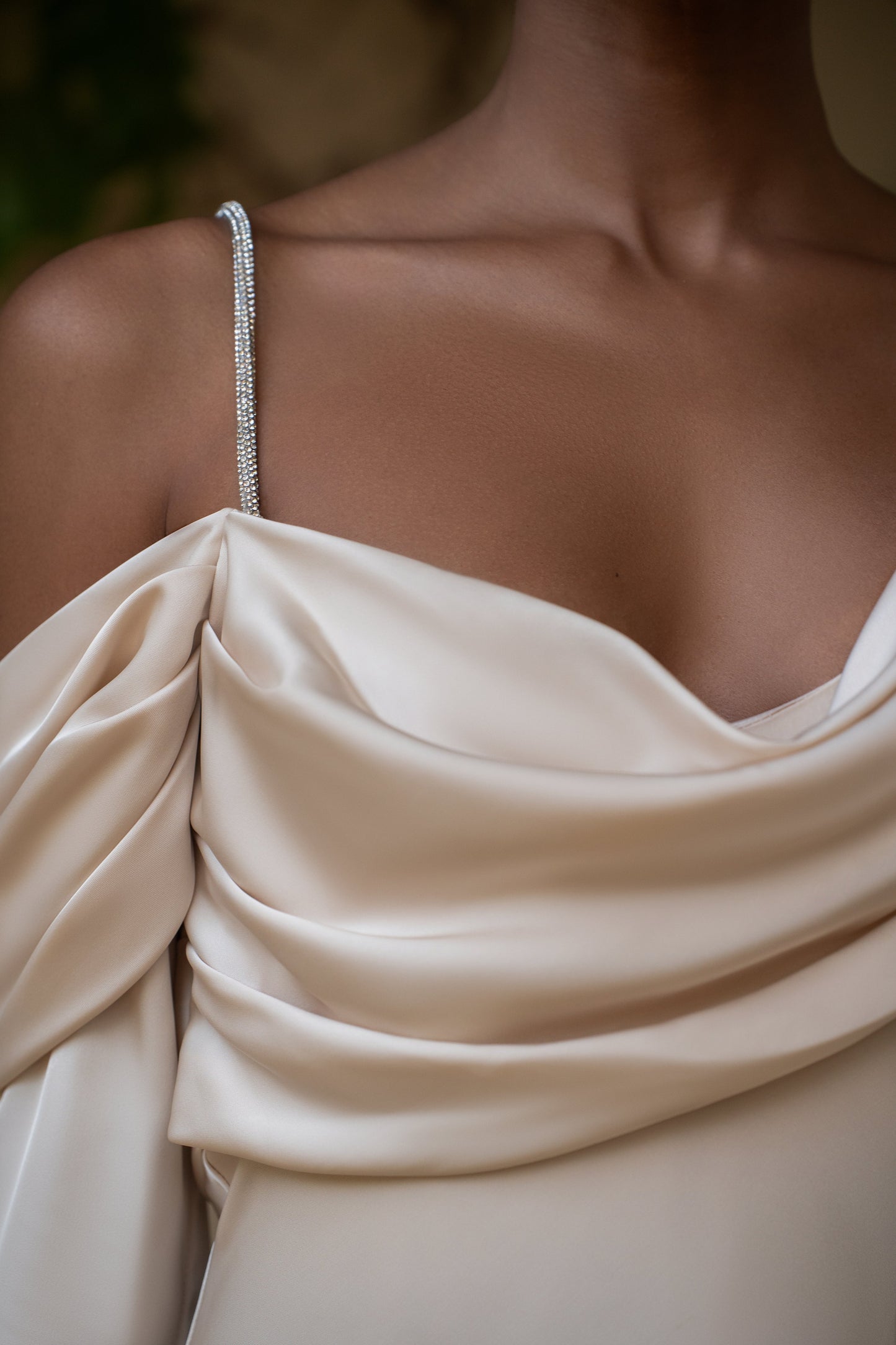 Champagne One And Only Satin Dress