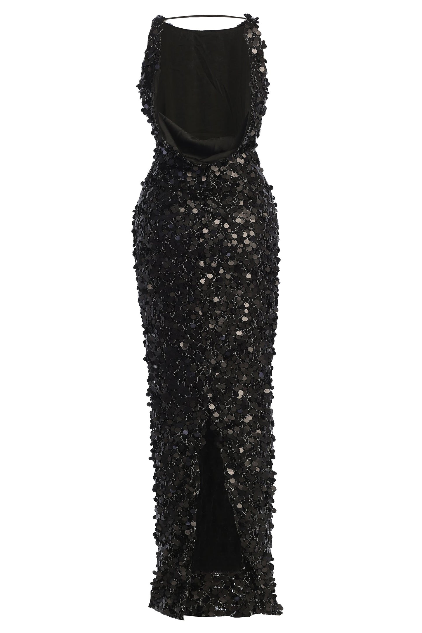 Black Sparkling Moments Sequin Maxi Dress