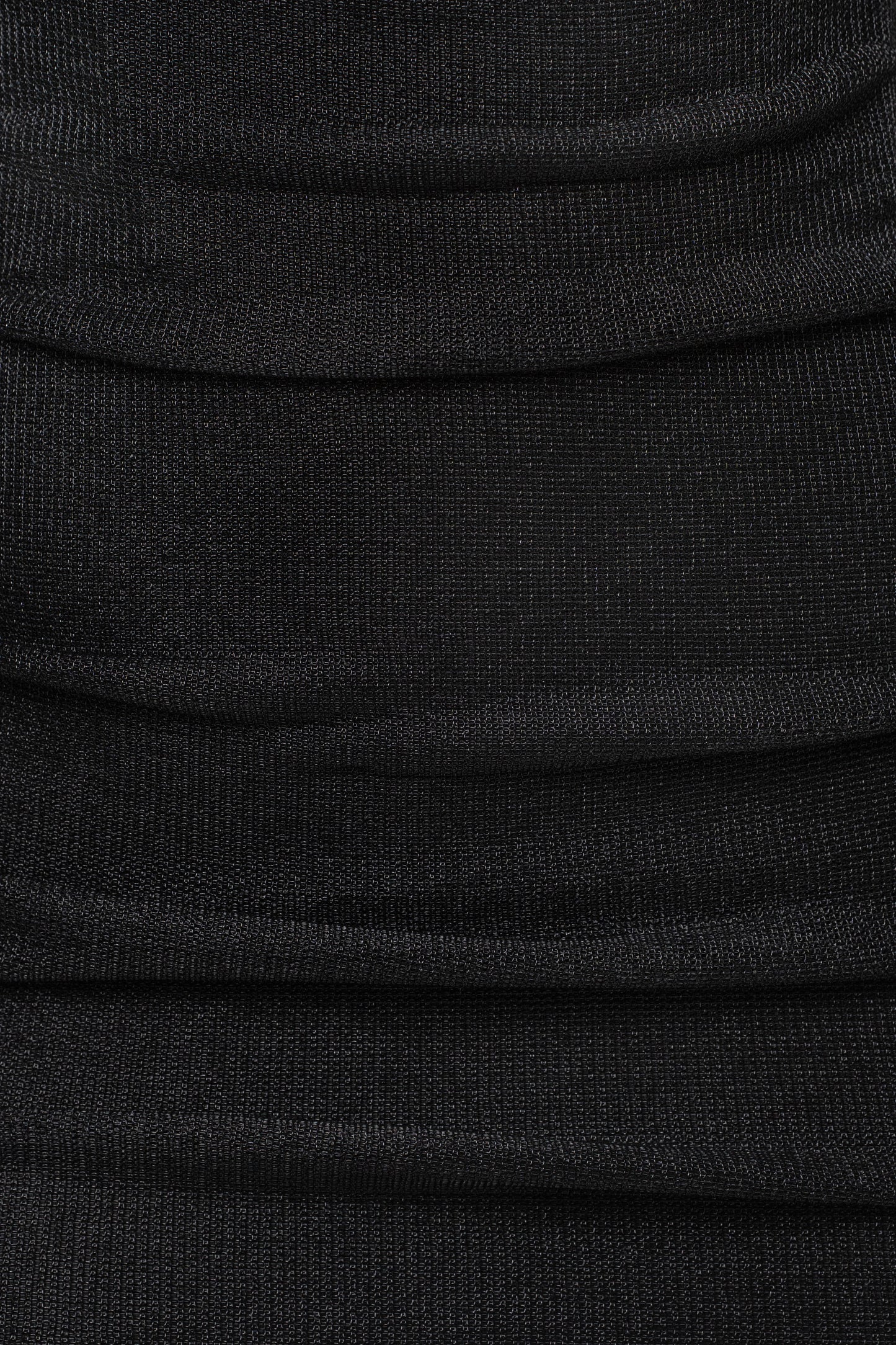 Black Ruched Metallic Maxi Dress