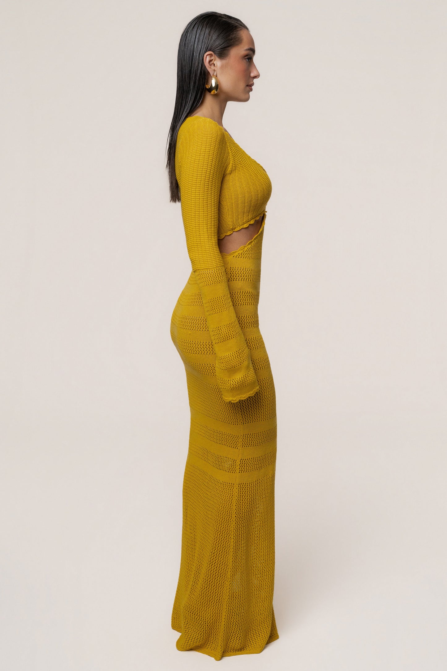 Yellow Blossom Haven Maxi Dress