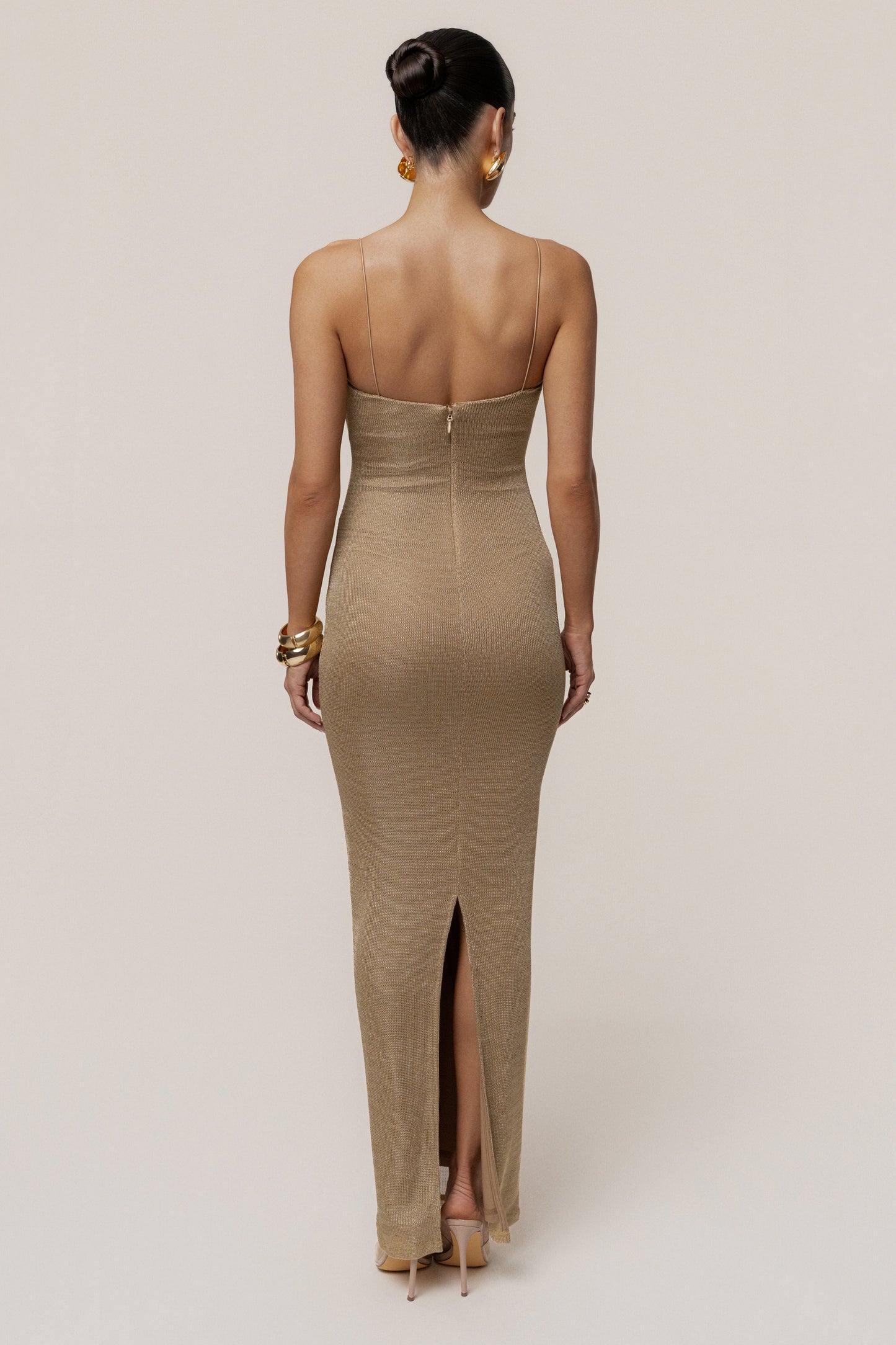 Gold Midnight Sky Maxi Dress