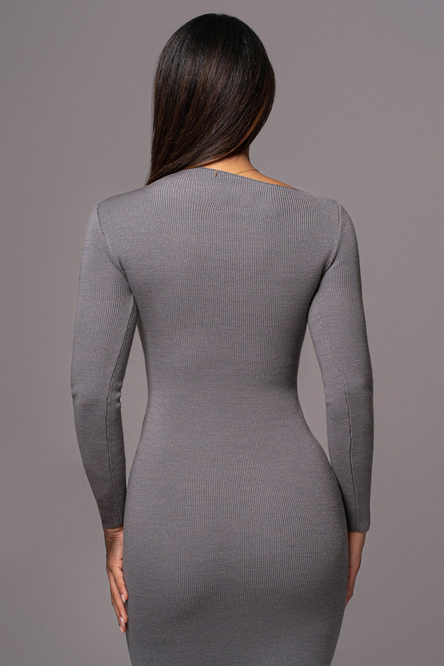Grey Meant To Be Knit Maxi Dress