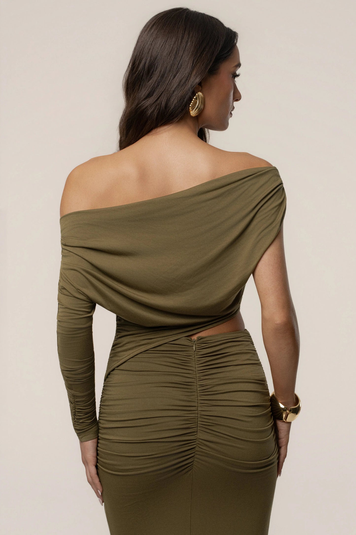 Olive Premiere Cutout Maxi Dress