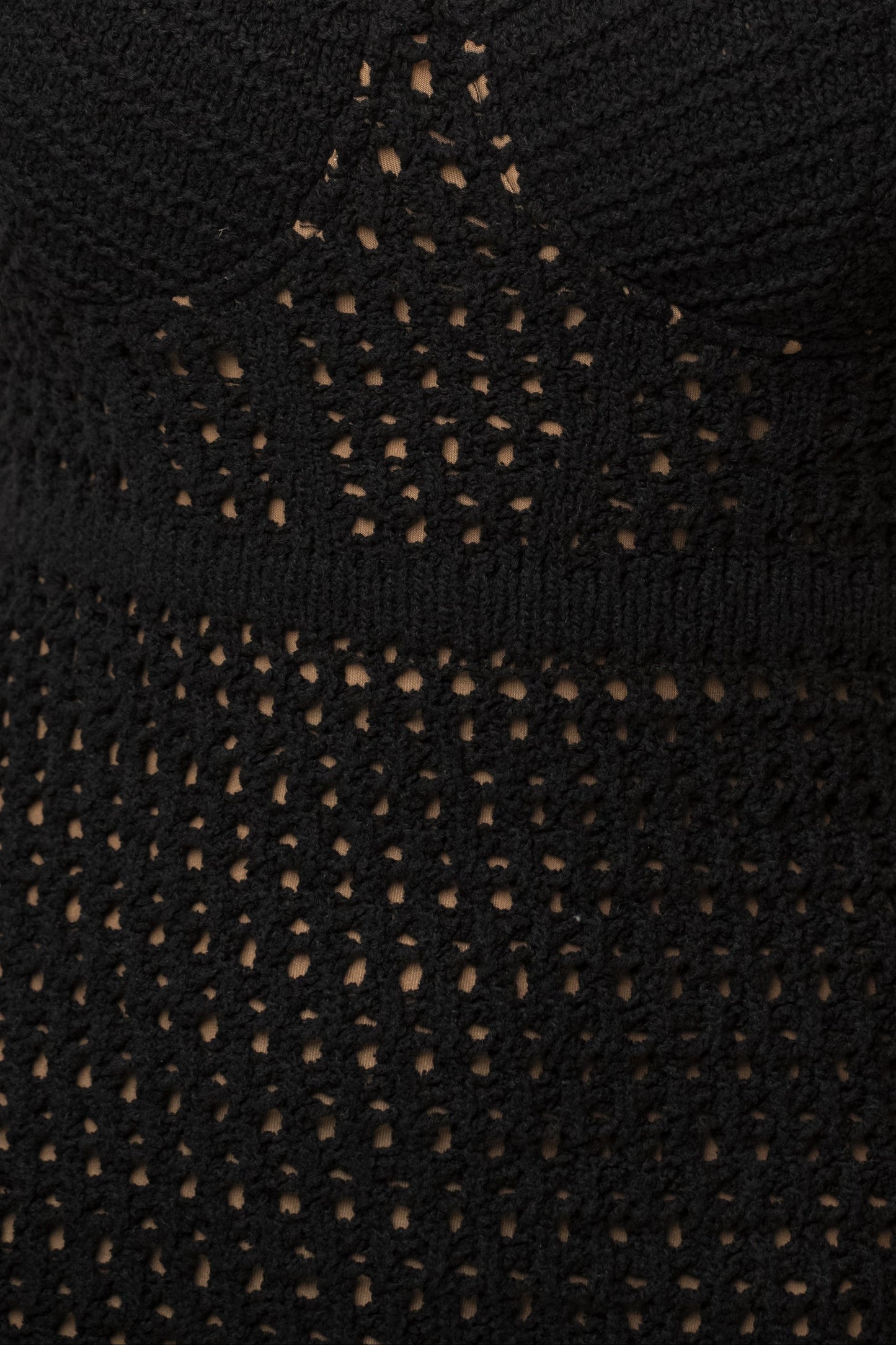 Black Deep Sea Crochet Maxi Dress