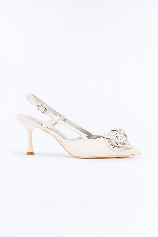 Allegra Floral SlingbackPumps - White