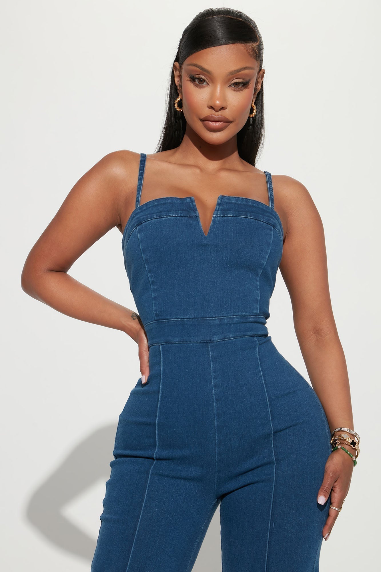 She's A Classic Denim Jumpsuit - Denim