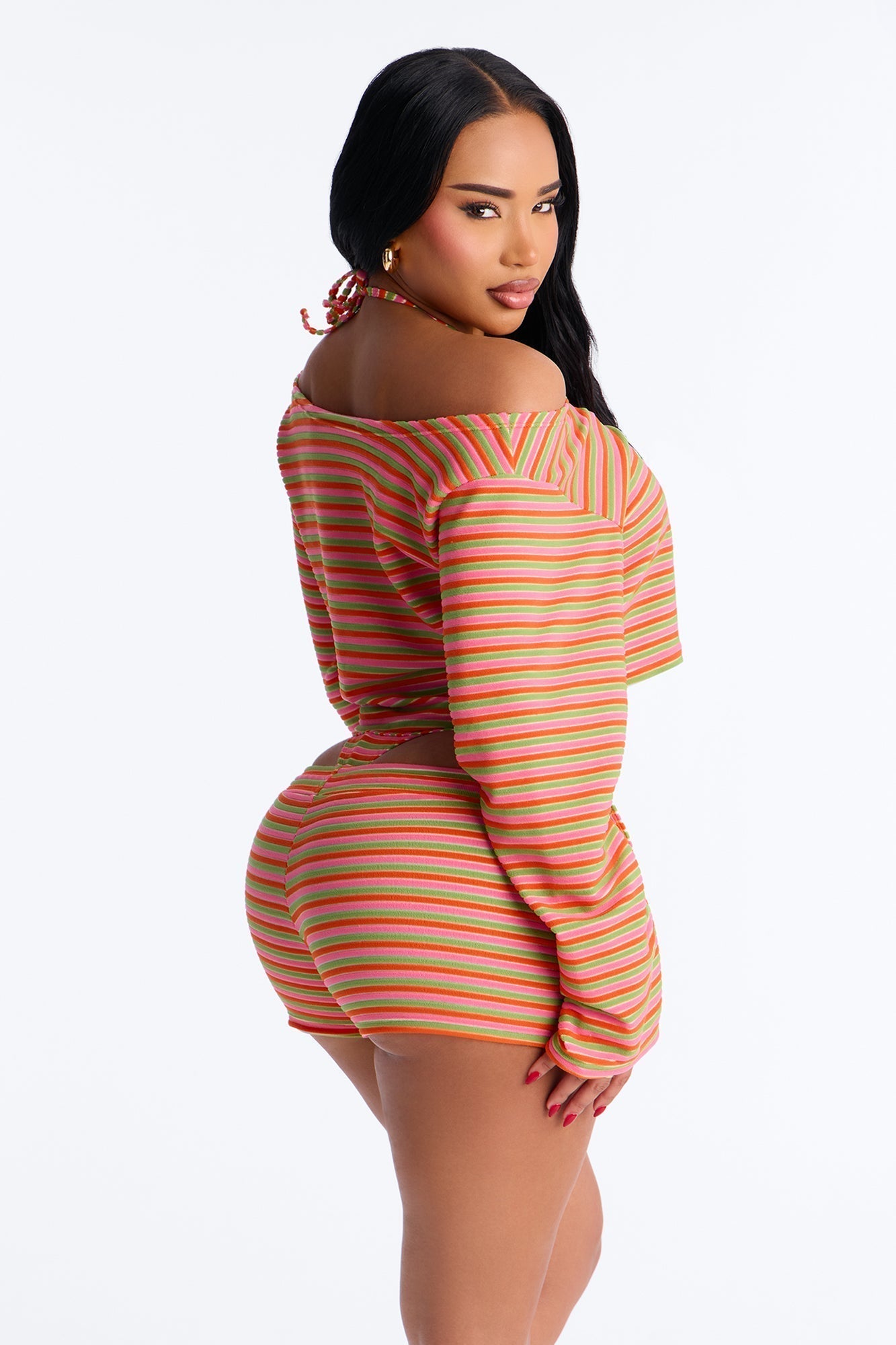 Yasmine 4 Piece Bikini and Coverup Set - Multi Color