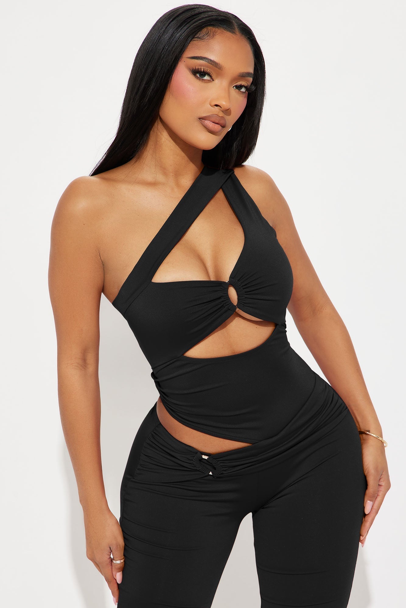 Lara Cut Out Jumpsuit - Black