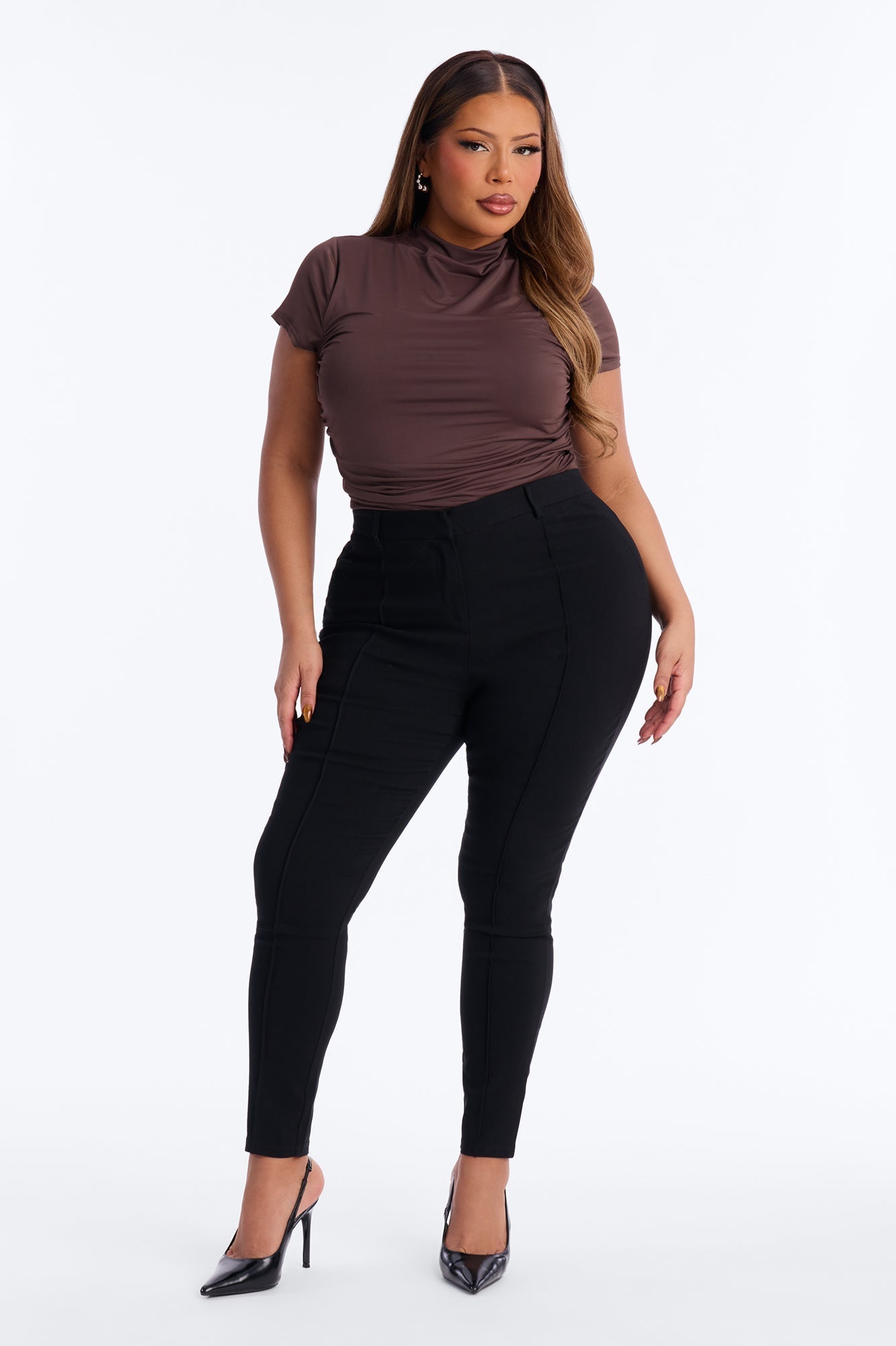 Raise The Bar Skinny Trouser - Black
