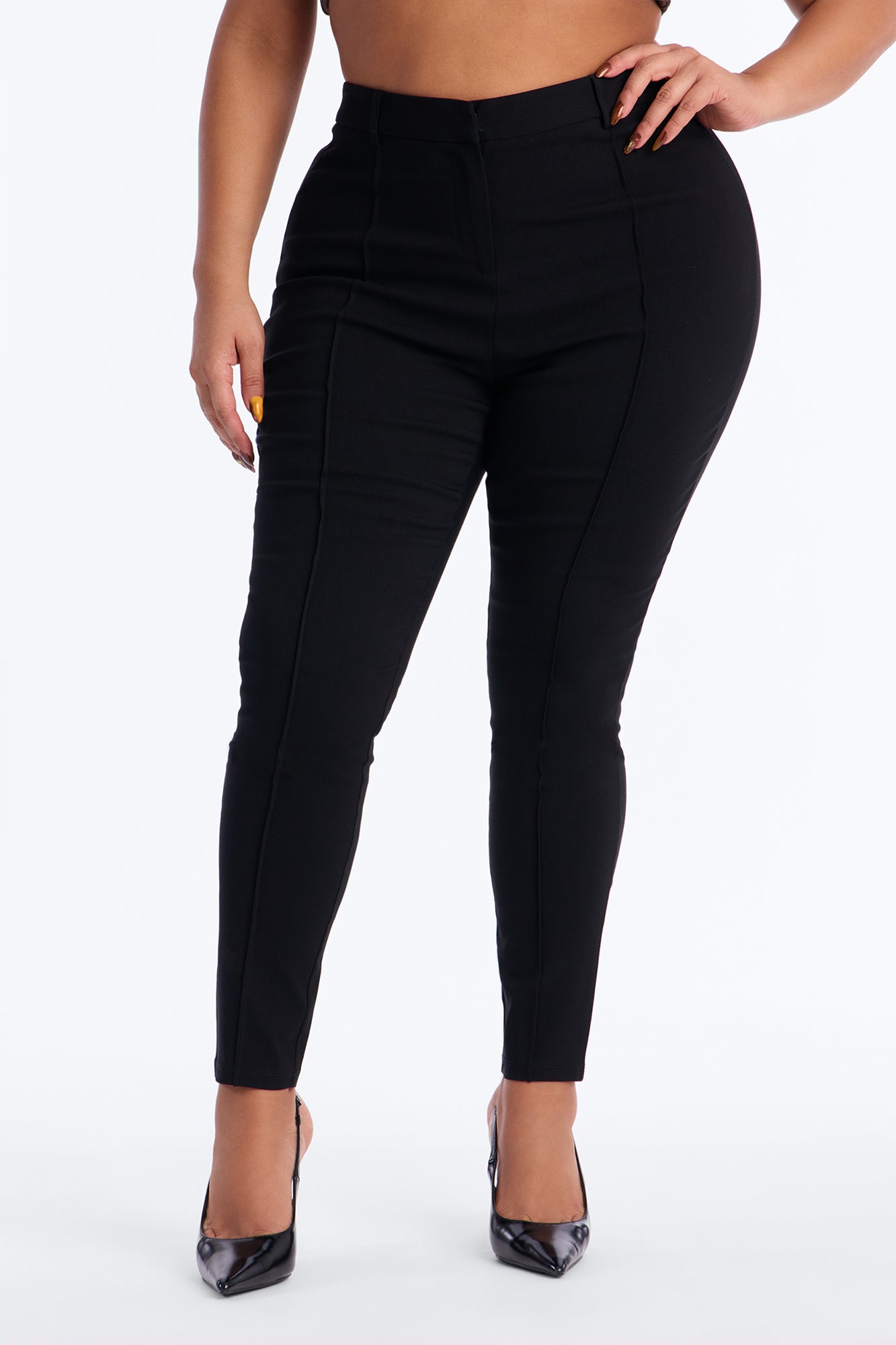 Raise The Bar Skinny Trouser - Black