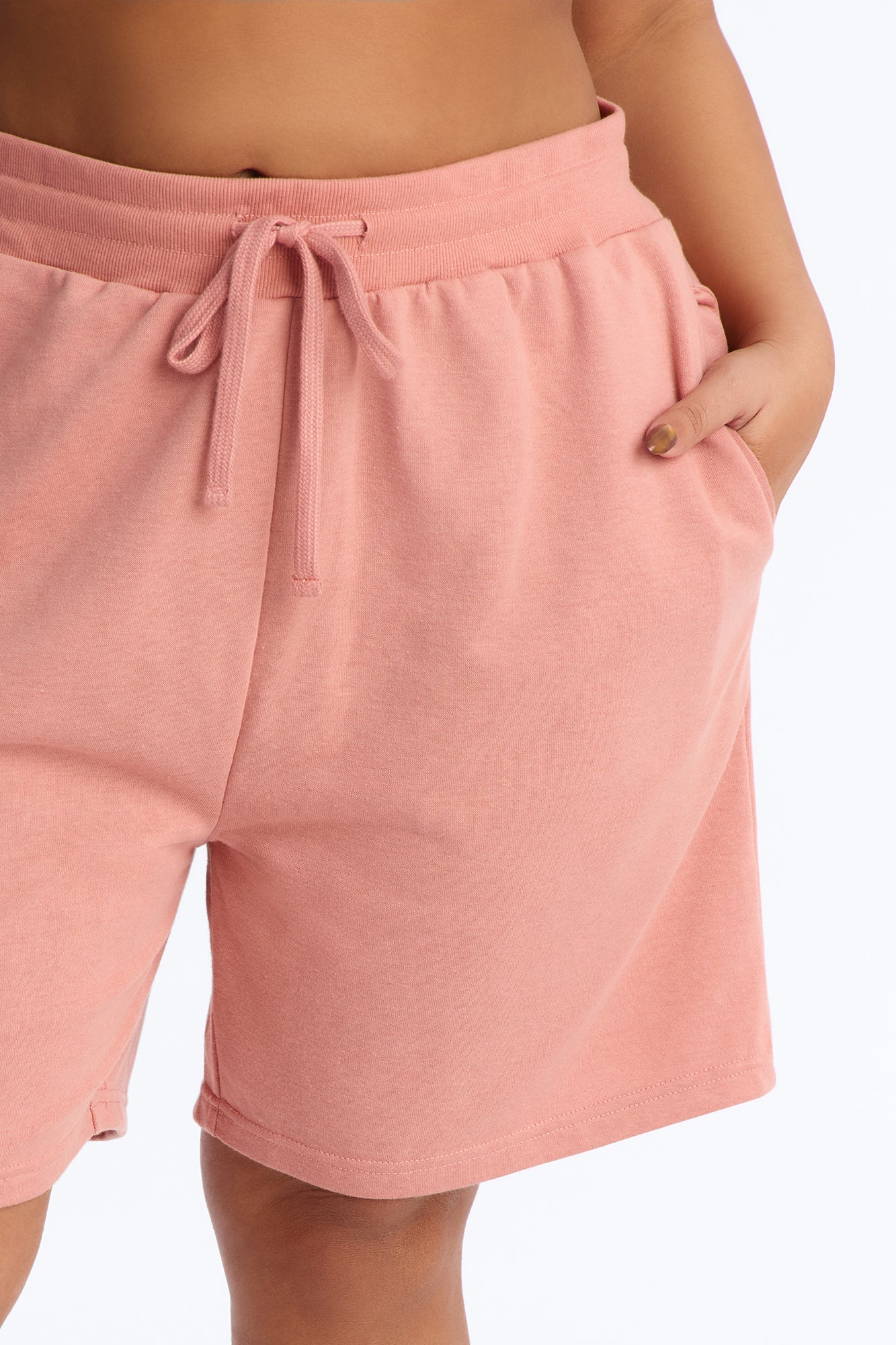 Here To Lounge Sweatshorts - Mauve