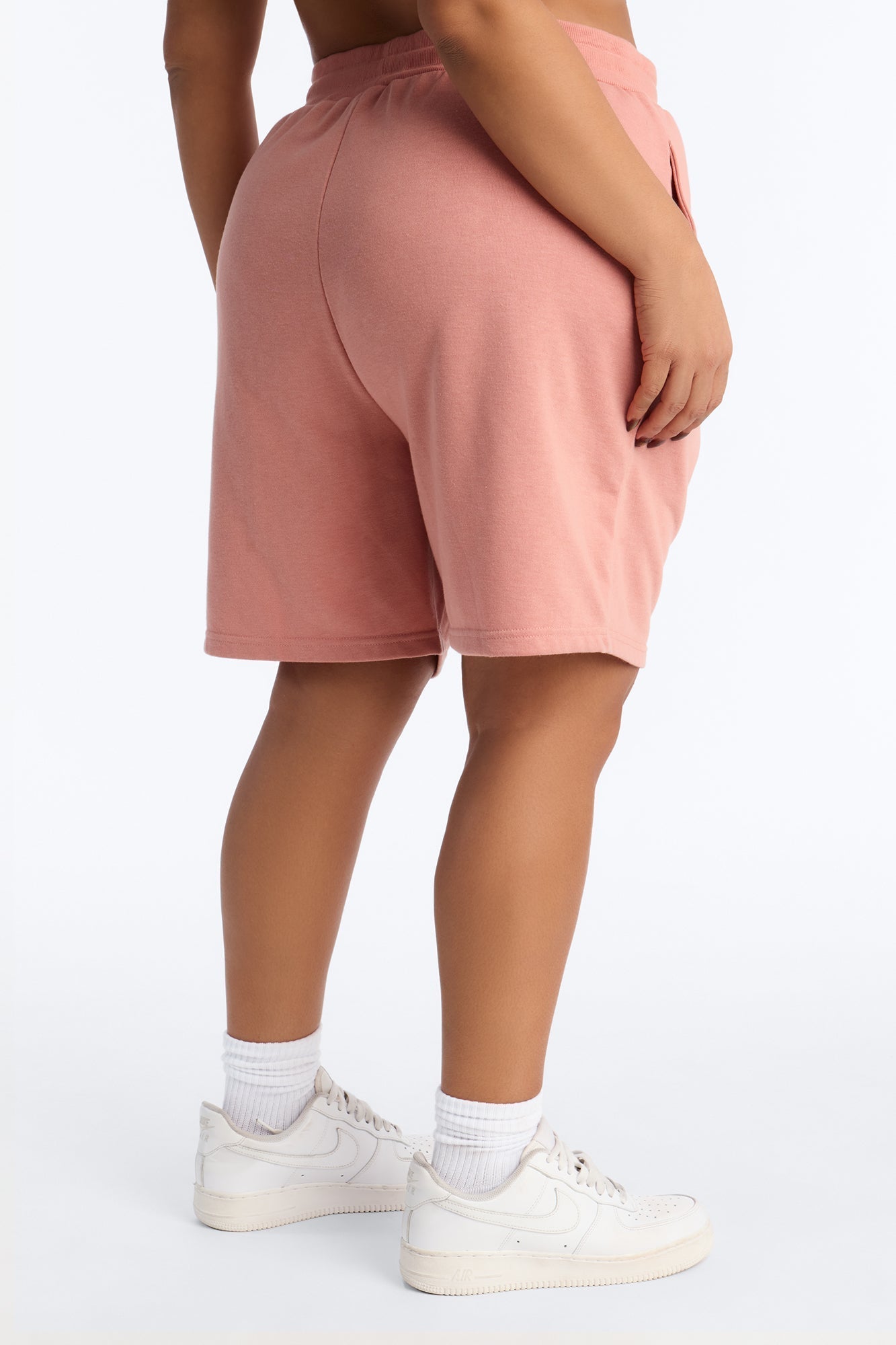 Here To Lounge Sweatshorts - Mauve
