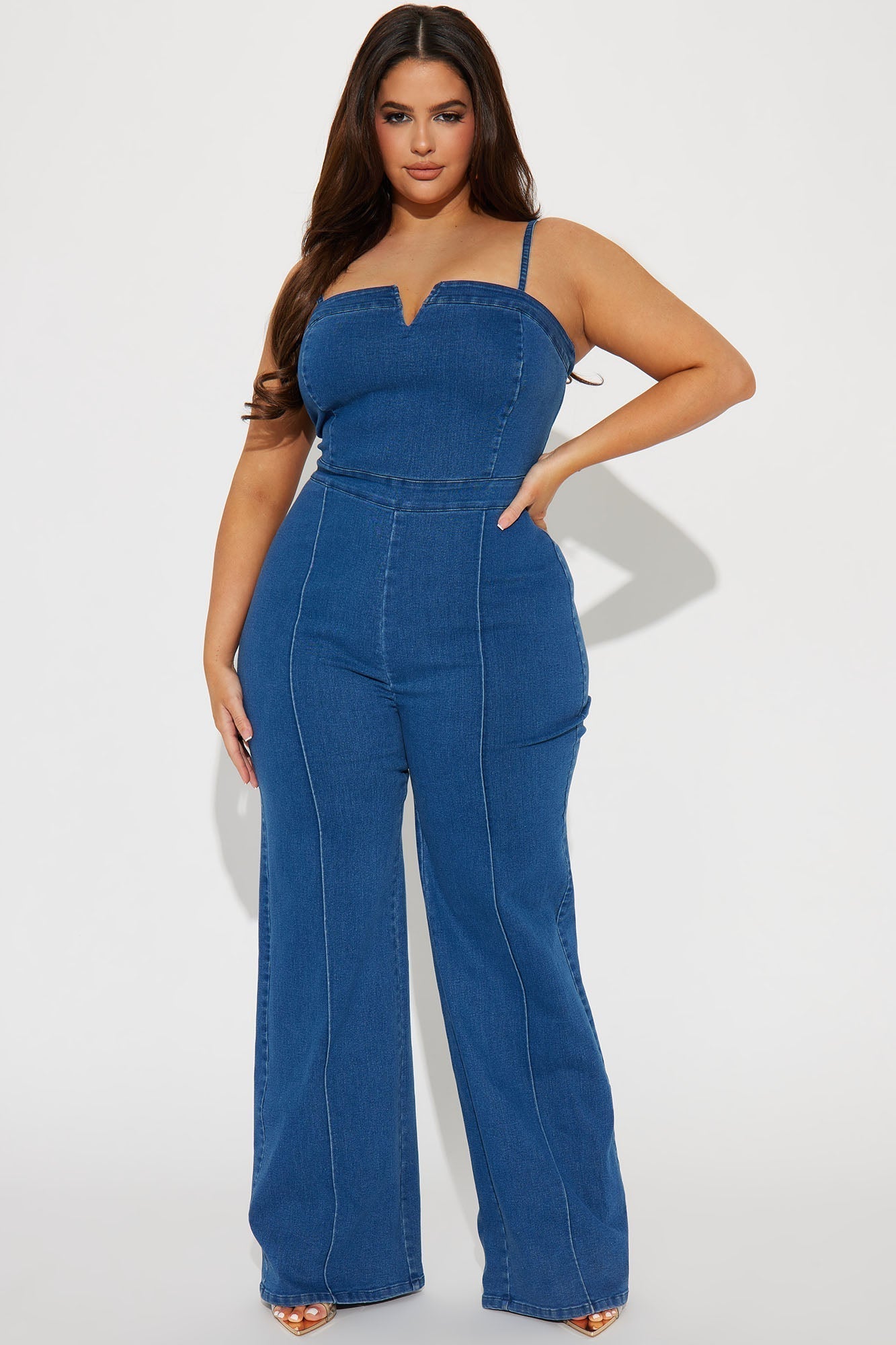 She's A Classic Denim Jumpsuit - Denim