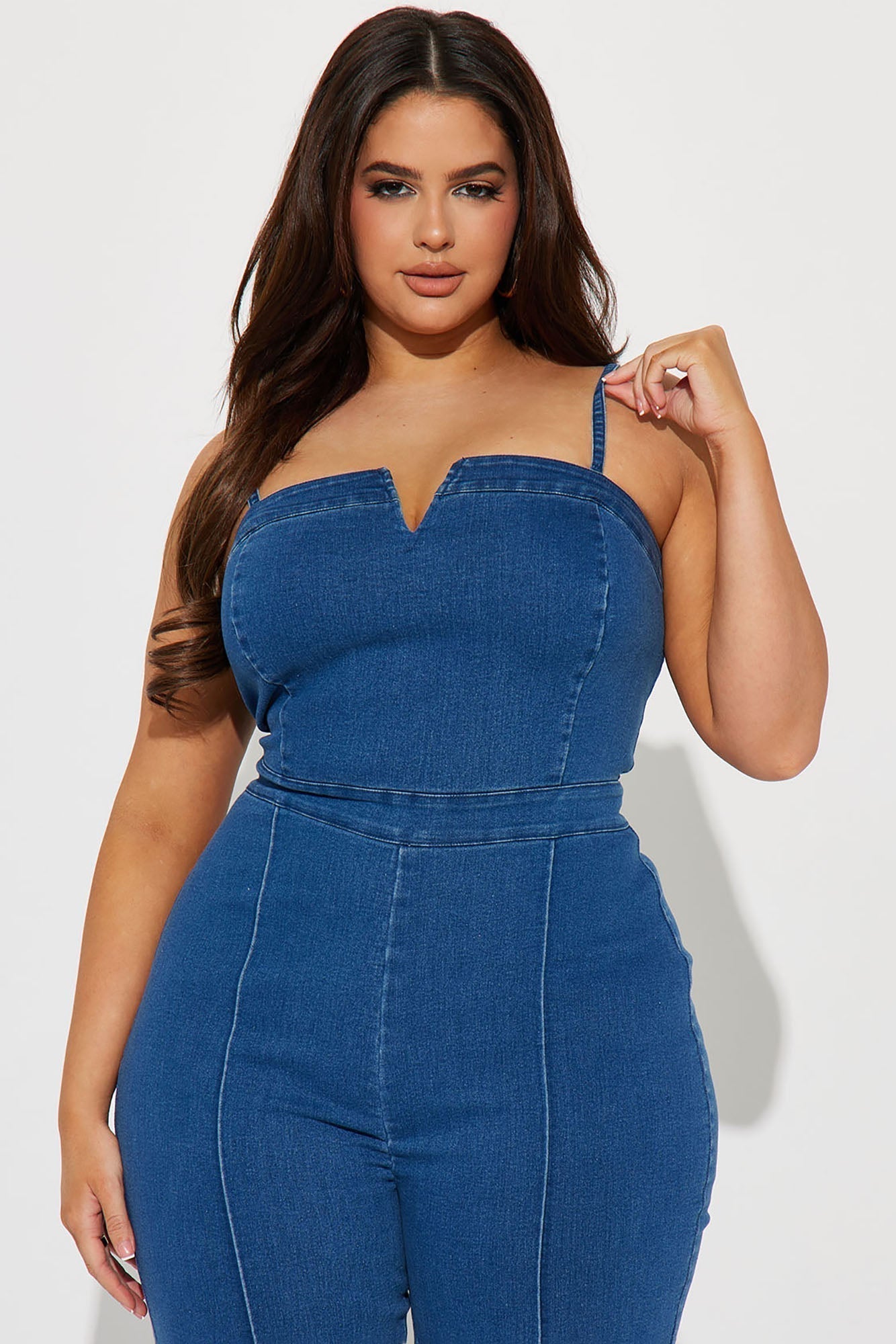 She's A Classic Denim Jumpsuit - Denim