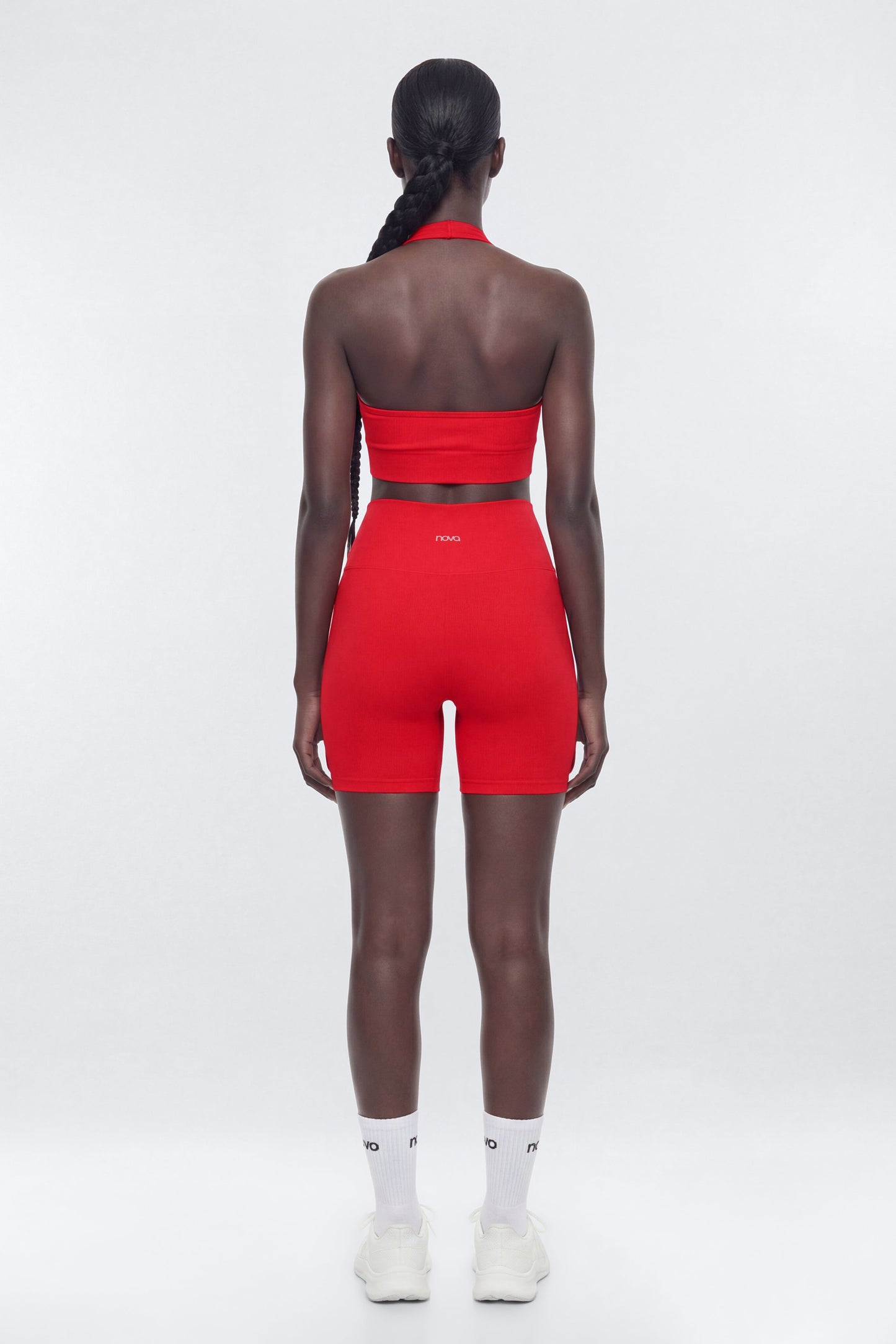 SeamlessLift™ 5″ High Rise Biker Short - Red