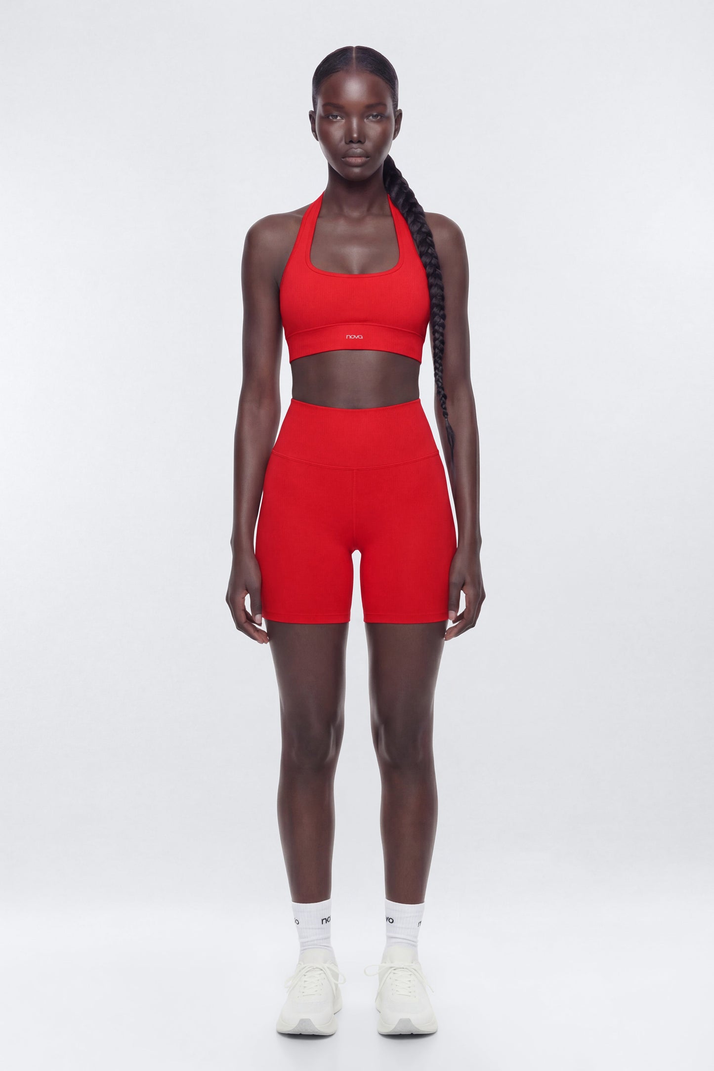SeamlessLift™ 5″ High Rise Biker Short - Red