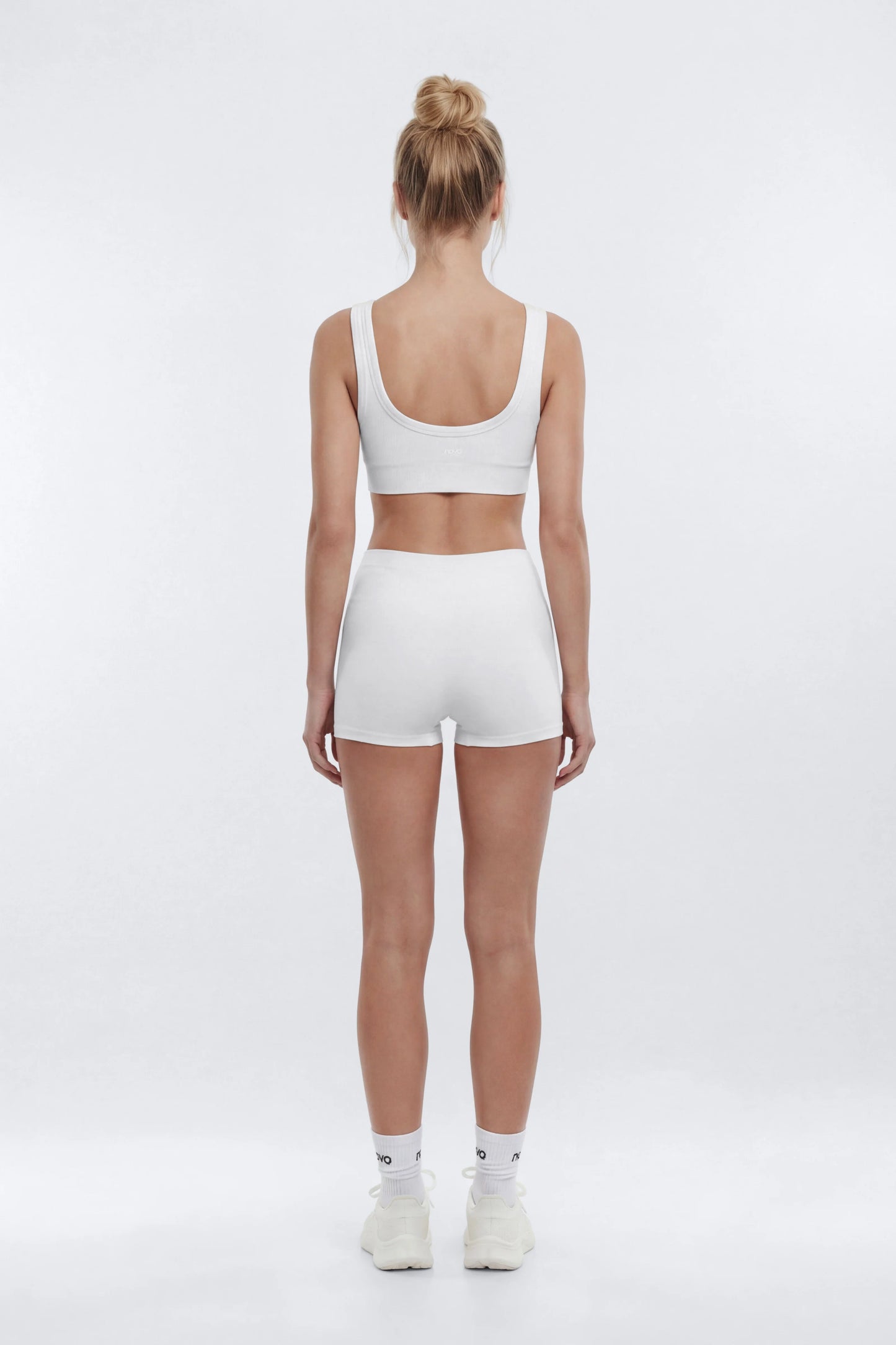 CottonFlex™ 4″ Sports Biker Short - White