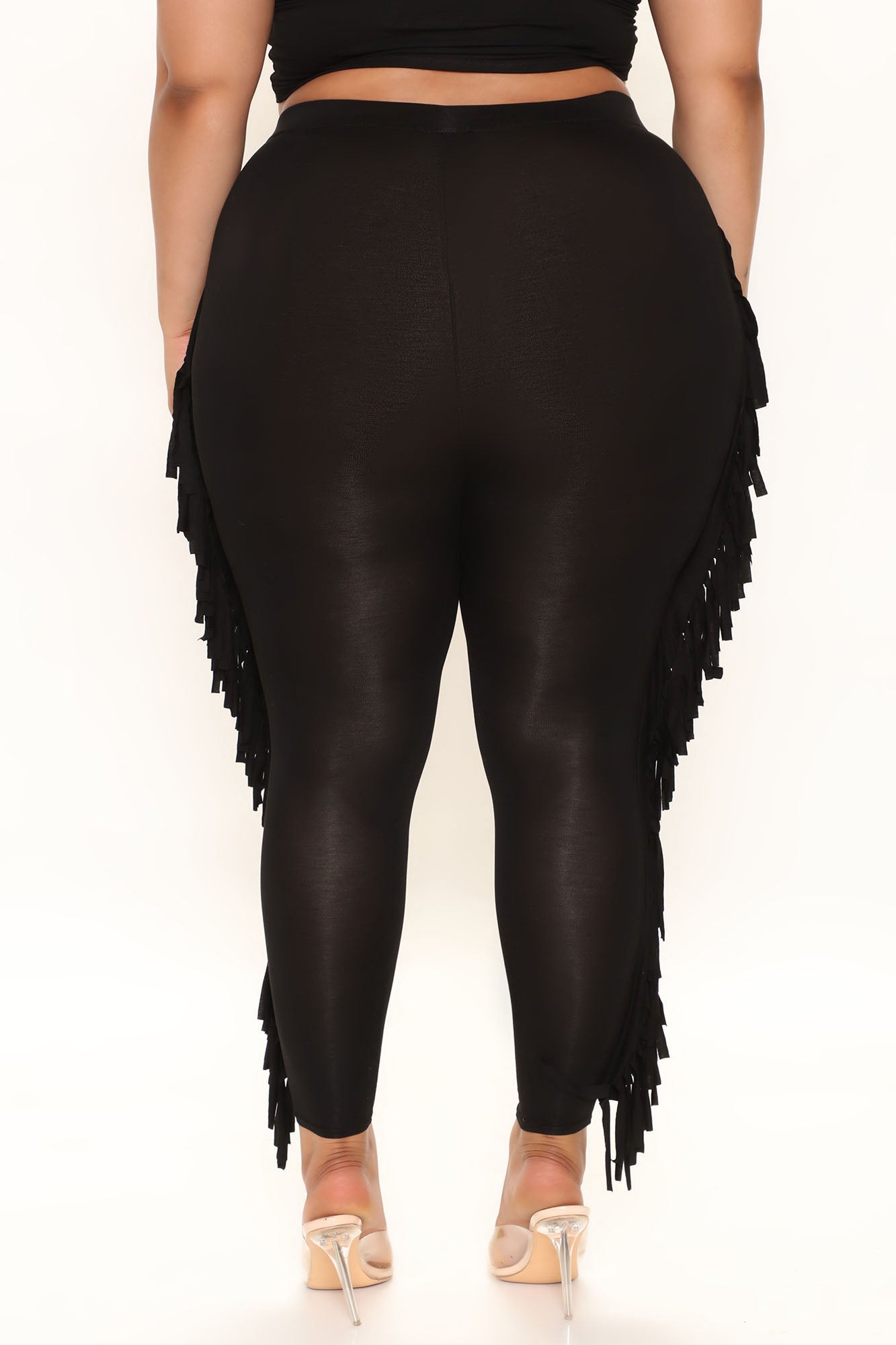Shake It Like a Fringe Shaker Legging - Black