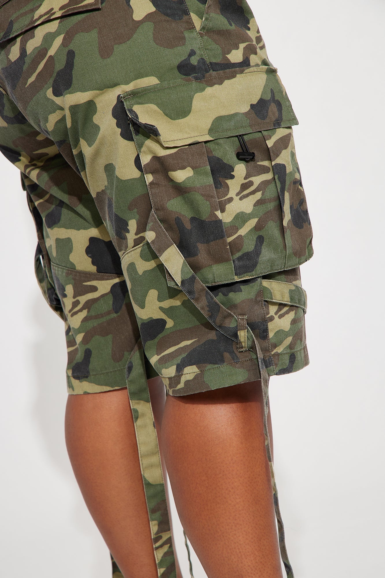 Level You Up Cargo Bermuda Short - Olive/combo