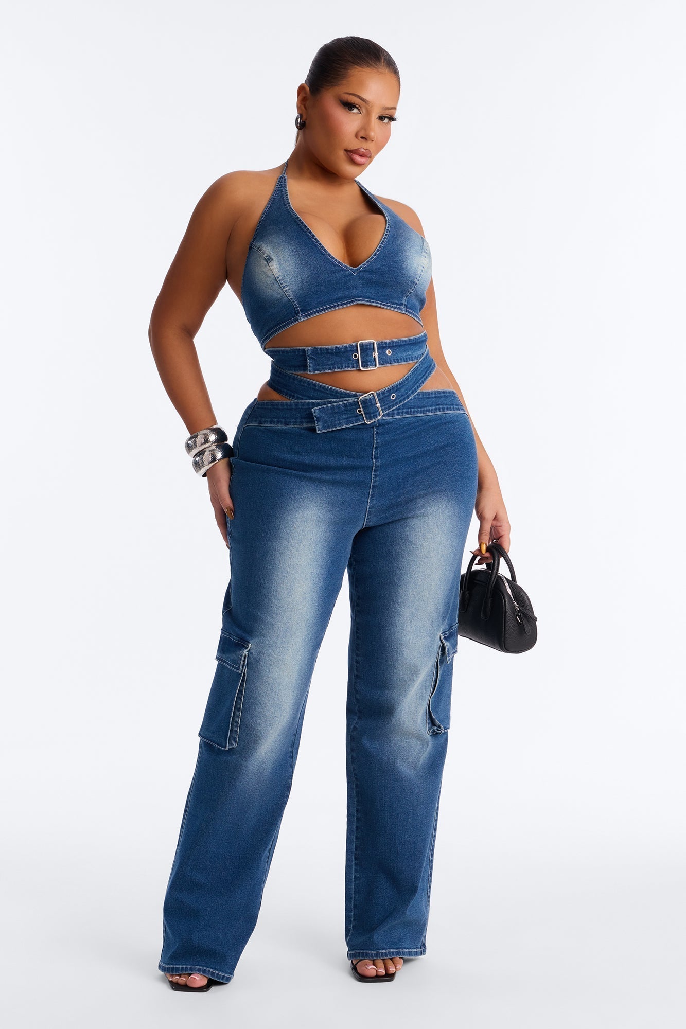 Look For Me Denim Jumpsuit - Medium Wash