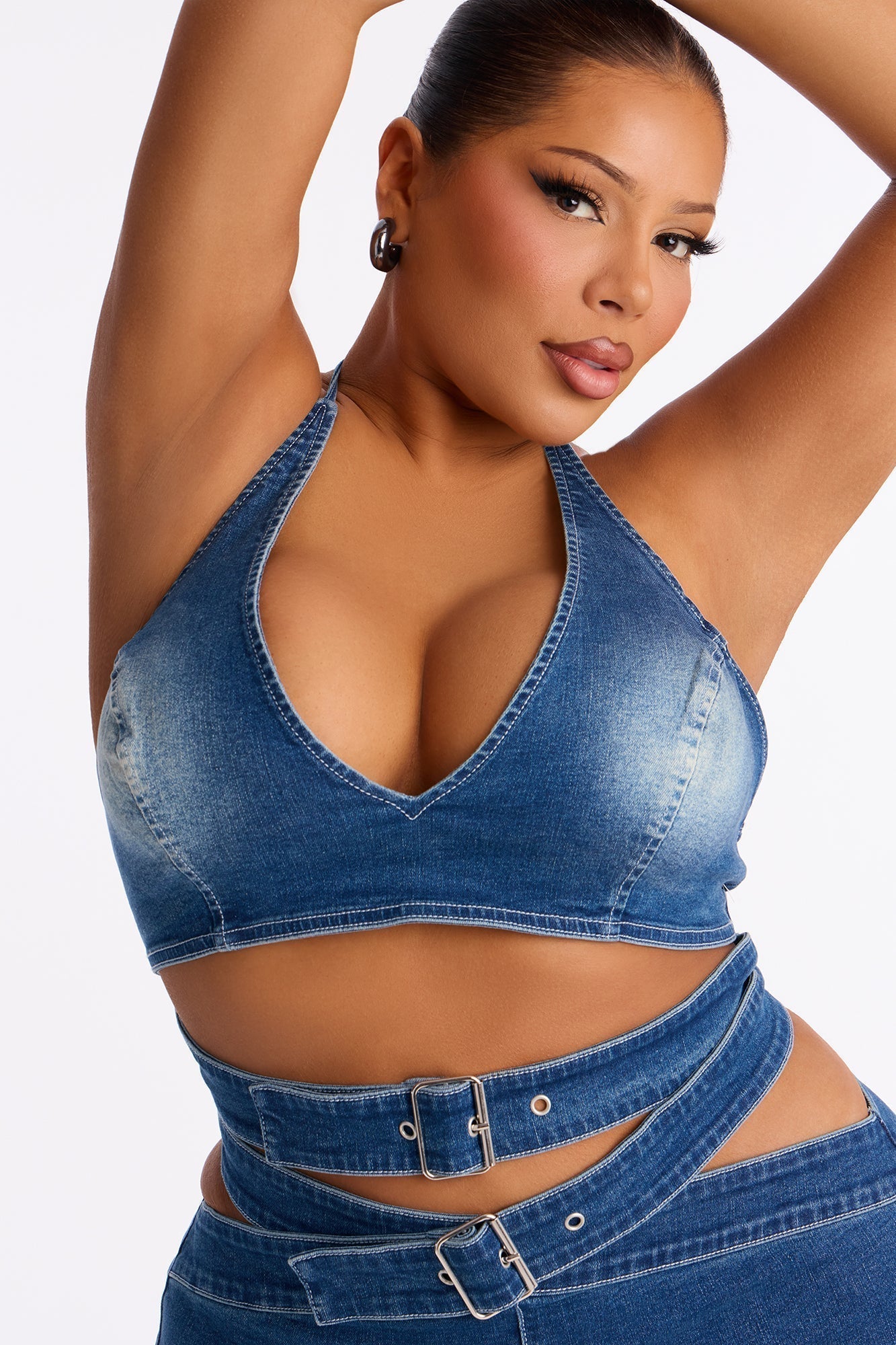 Look For Me Denim Jumpsuit - Medium Wash