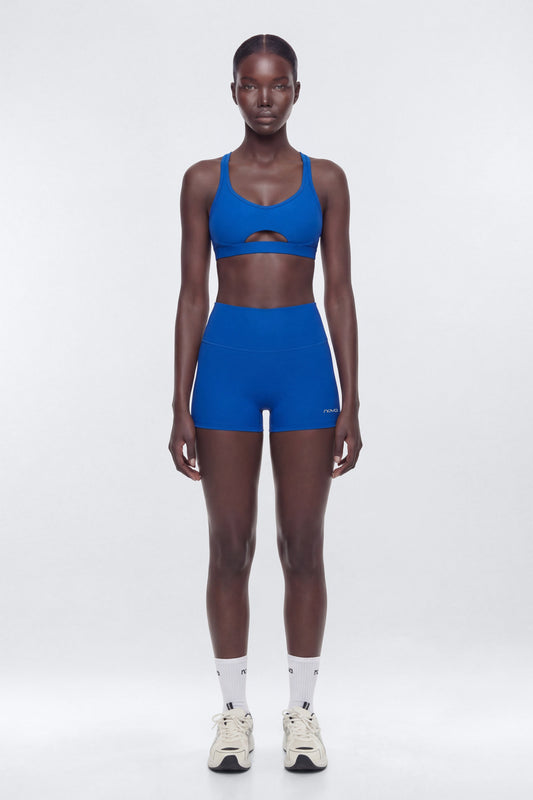 AirSculpt™ 3″ Mid Rise Biker Short - CobaltBlue