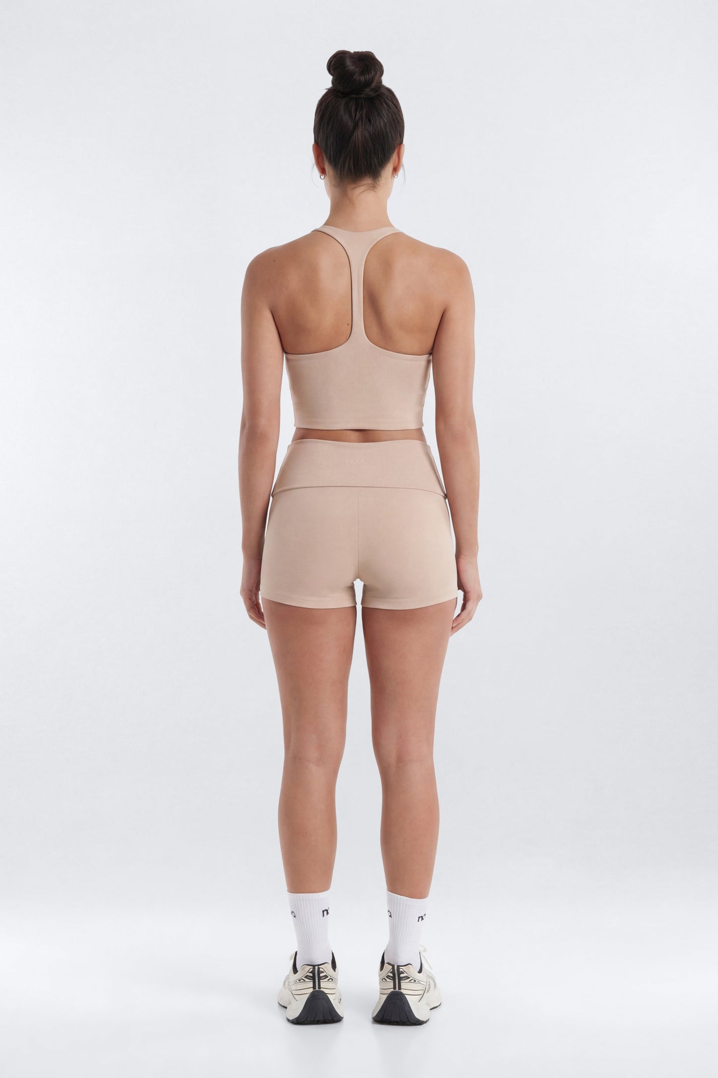 ButterSoft™ 3″ Foldover Biker Short - Stone