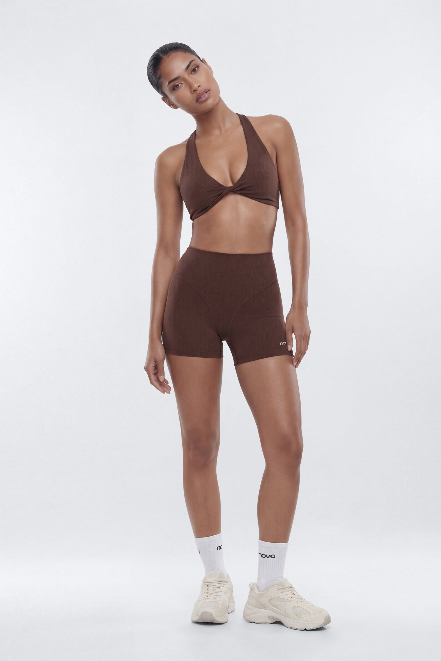 ProStretch™ 3″ V-Line Biker Short - Brown